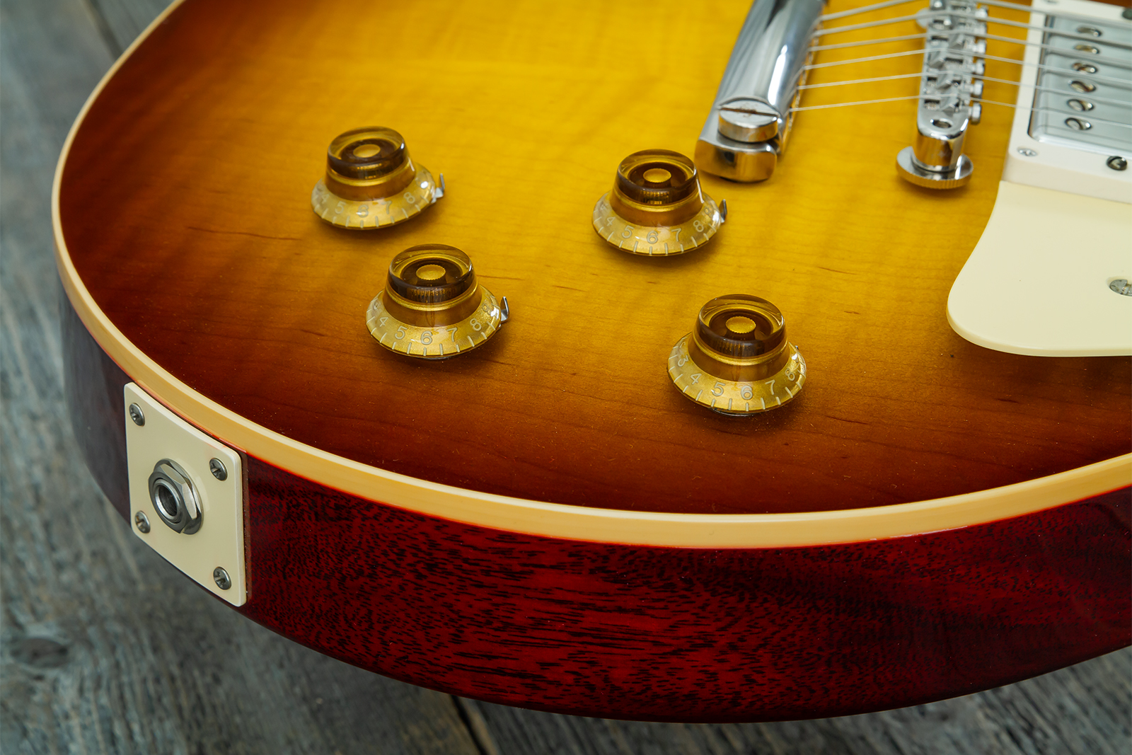 Gibson Custom Shop Les Paul Standard 1959 Reissue 2h Ht Rw #951086 - Vos Iced Tea Burst - Guitarra eléctrica de corte único. - Variation 4