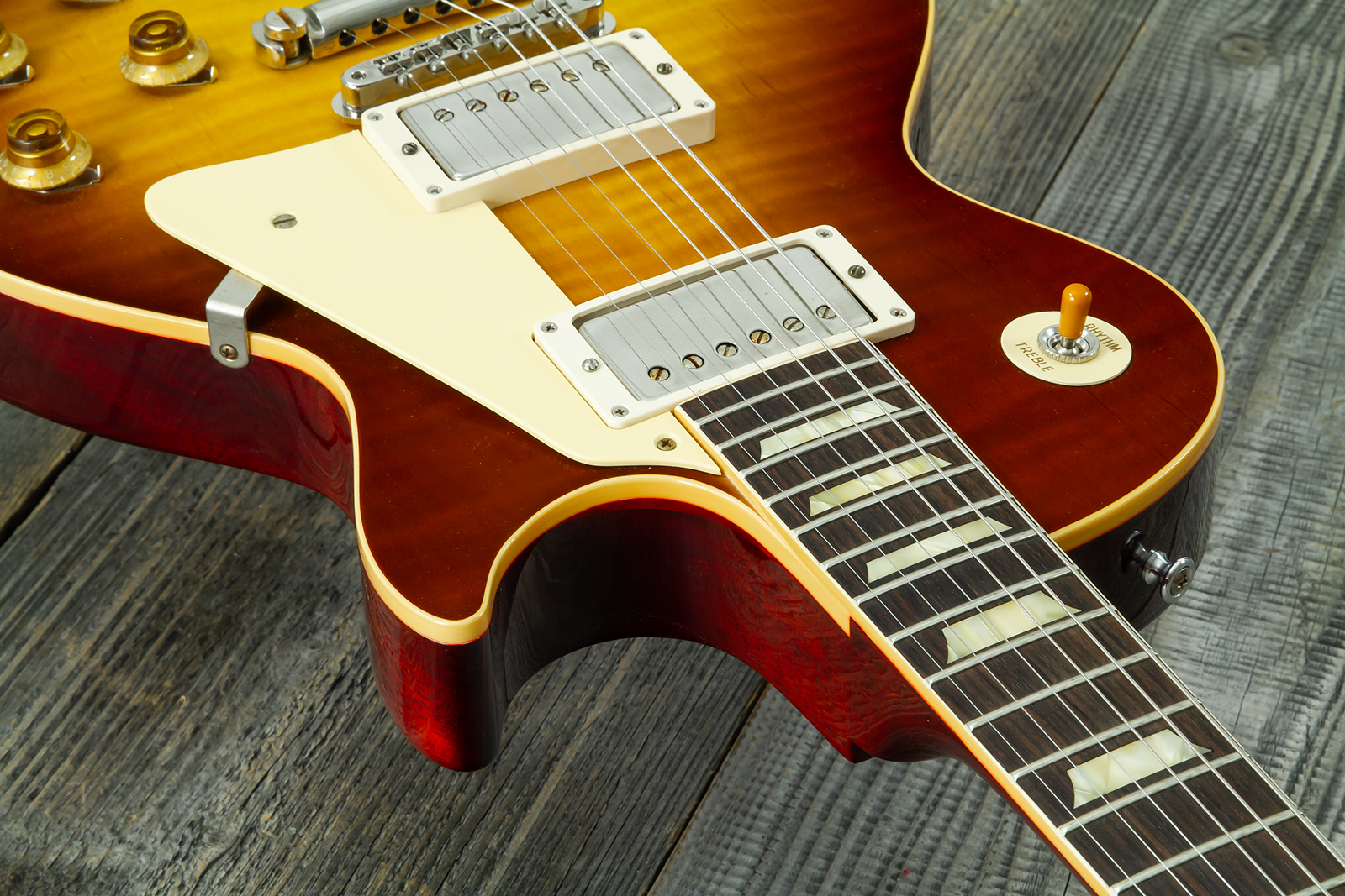 Gibson Custom Shop Les Paul Standard 1959 Reissue 2h Ht Rw #951086 - Vos Iced Tea Burst - Guitarra eléctrica de corte único. - Variation 5
