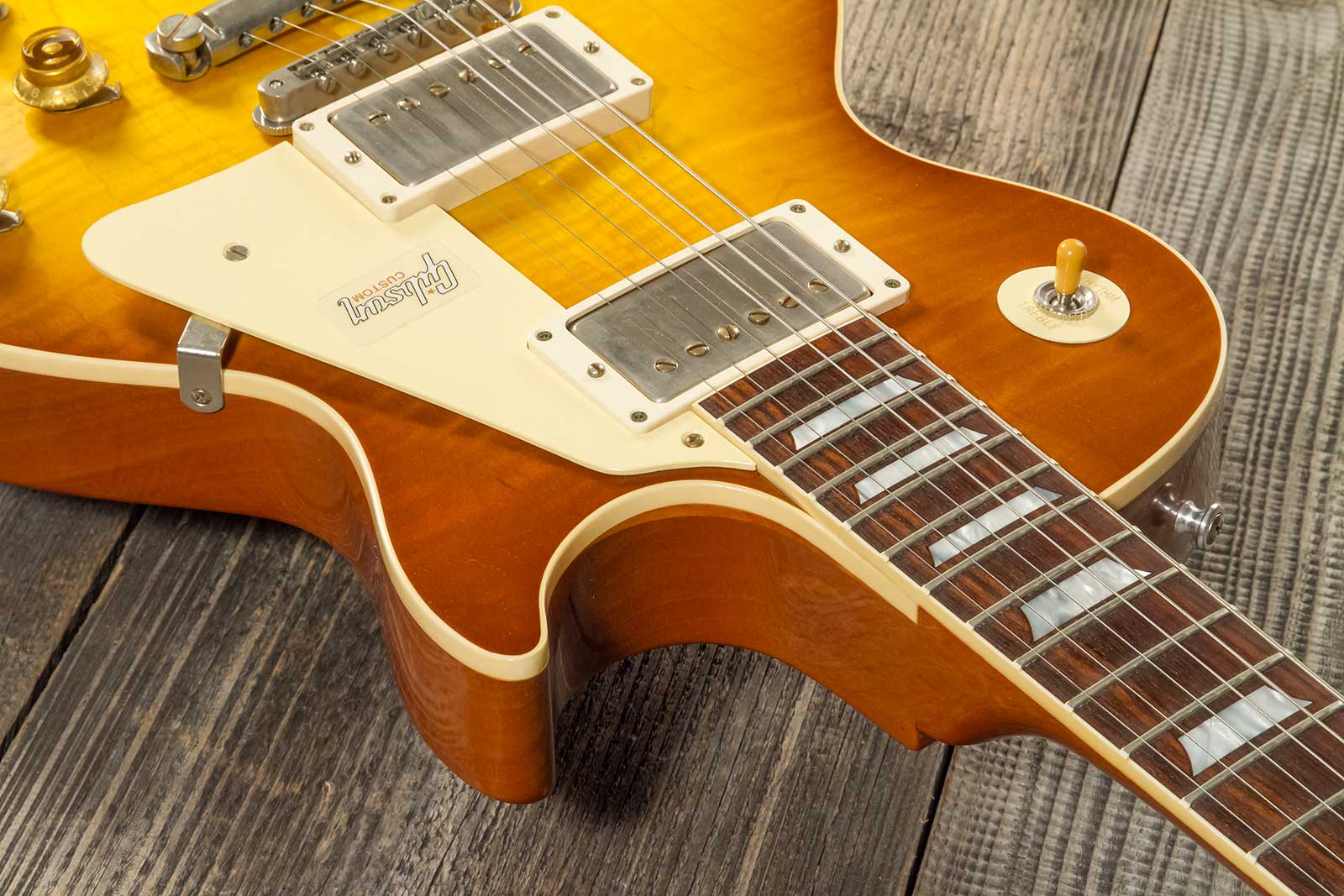 Gibson Custom Shop Les Paul Standard 1959 Reissue 2h Ht Rw #992408 - Vos Royal Teaburst - Guitarra eléctrica de corte único. - Variation 6
