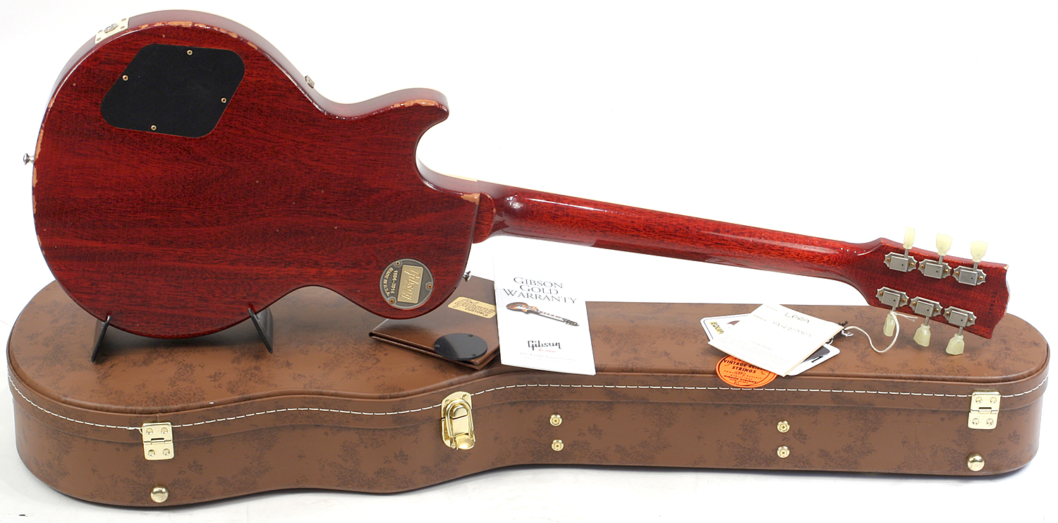 Gibson Custom Shop M2m Les Paul Standard 1959 Reissue 2h Ht Rw #942988 - Aged Iced Tea - Guitarra eléctrica de corte único. - Variation 2
