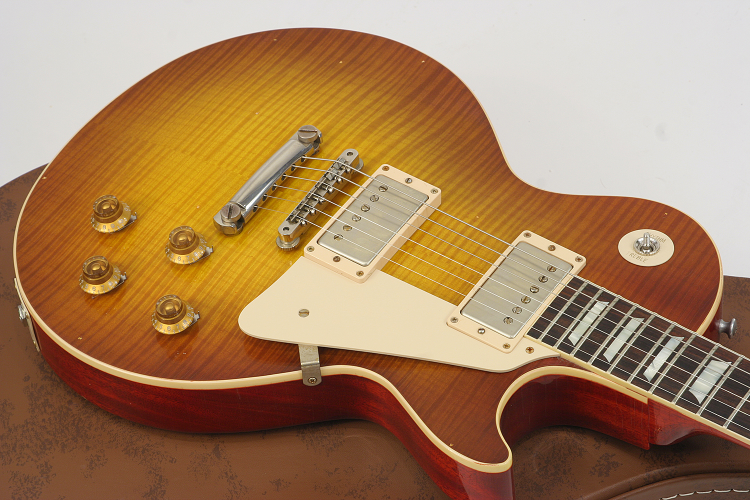 Gibson Custom Shop M2m Les Paul Standard 1959 Reissue 2h Ht Rw #943170 - Lightly Aged Iced Tea - Guitarra eléctrica de corte único. - Variation 3