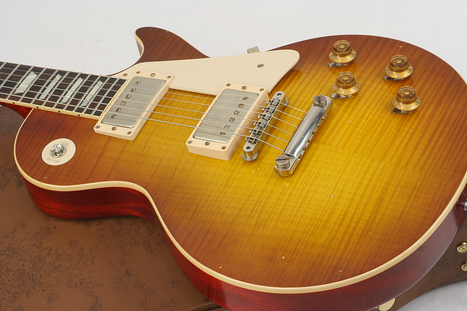 Gibson Custom Shop M2m Les Paul Standard 1959 Reissue 2h Ht Rw #943170 - Lightly Aged Iced Tea - Guitarra eléctrica de corte único. - Variation 4