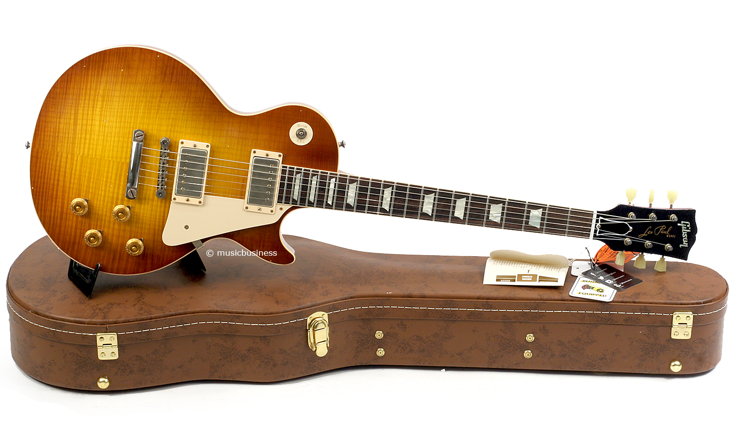 Gibson Custom Shop M2m Les Paul Standard 1959 Reissue 2h Ht Rw #943170 - Lightly Aged Iced Tea - Guitarra eléctrica de corte único. - Variation 1