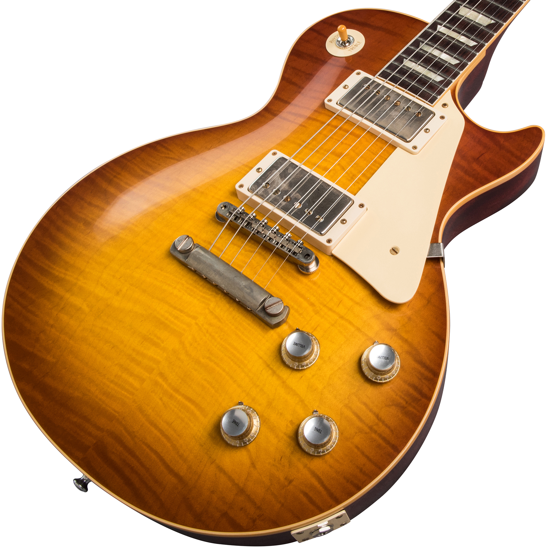 Gibson Custom Shop Les Paul Standard 1960 Reissue 2019 2h Ht Rw - Vos Iced Tea Burst - Guitarra eléctrica de corte único. - Variation 3