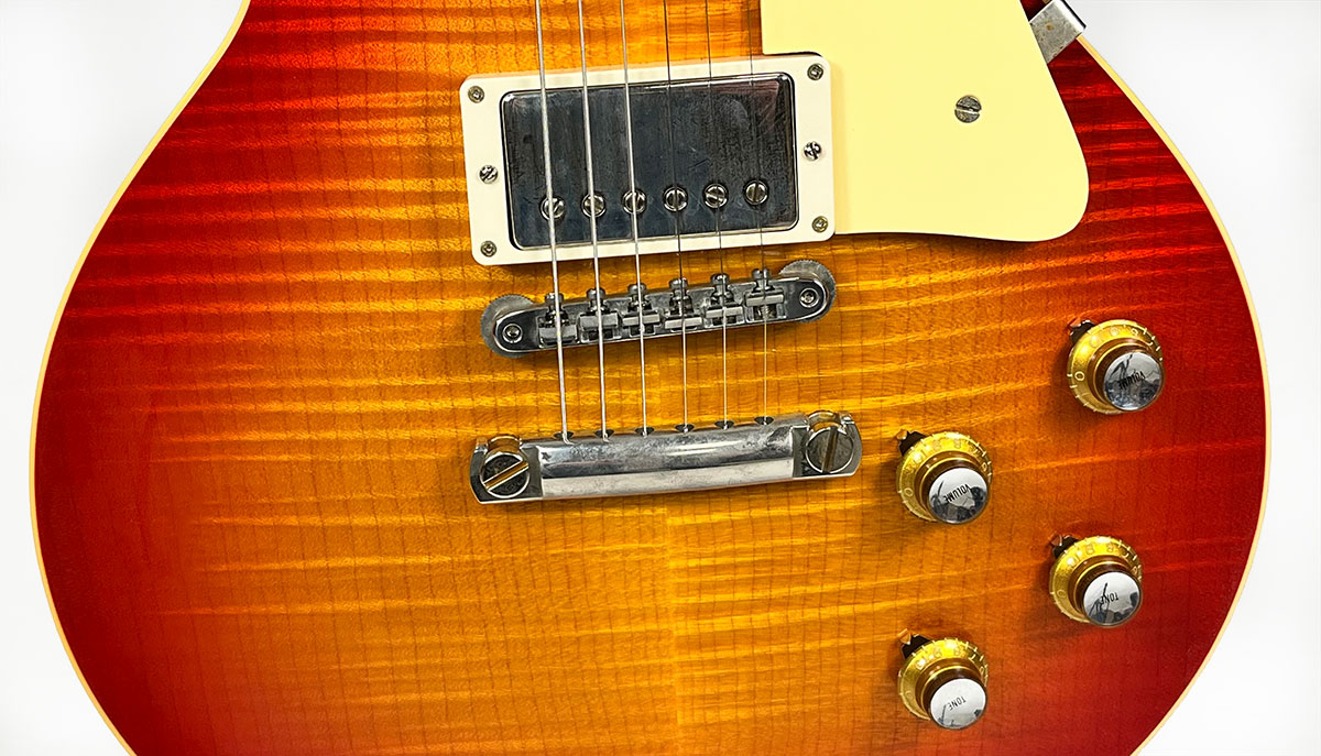 Gibson Custom Shop Les Paul Standard 1960 Reissue 2h Ht Rw #03222 - Vos Tangerine Burst - Guitarra eléctrica de corte único. - Variation 6