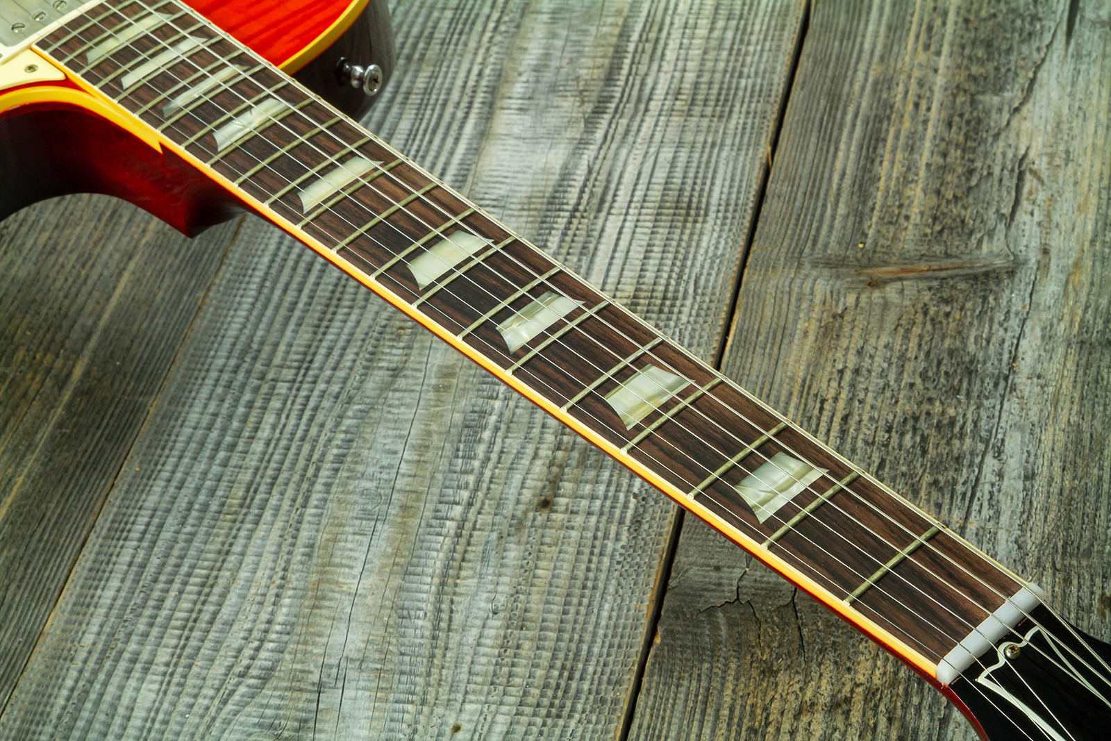 Gibson Custom Shop Les Paul Standard 1960 Reissue 2h Ht Rw #04234 - Vos Tangerine Burst - Guitarra eléctrica de corte único. - Variation 9