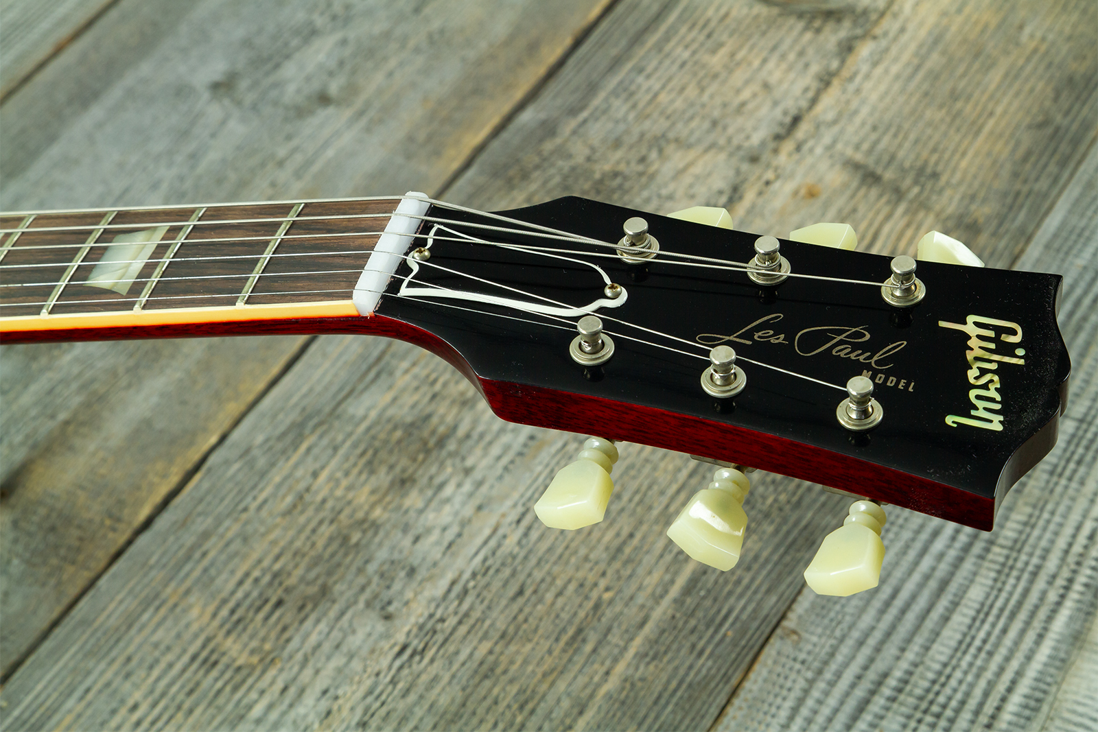 Gibson Custom Shop Les Paul Standard 1960 Reissue 2h Ht Rw #04234 - Vos Tangerine Burst - Guitarra eléctrica de corte único. - Variation 10