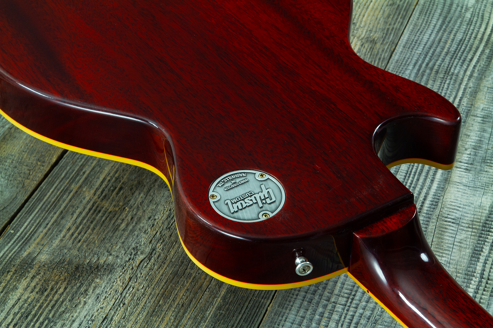 Gibson Custom Shop Les Paul Standard 1960 Reissue 2h Ht Rw #04234 - Vos Tangerine Burst - Guitarra eléctrica de corte único. - Variation 12