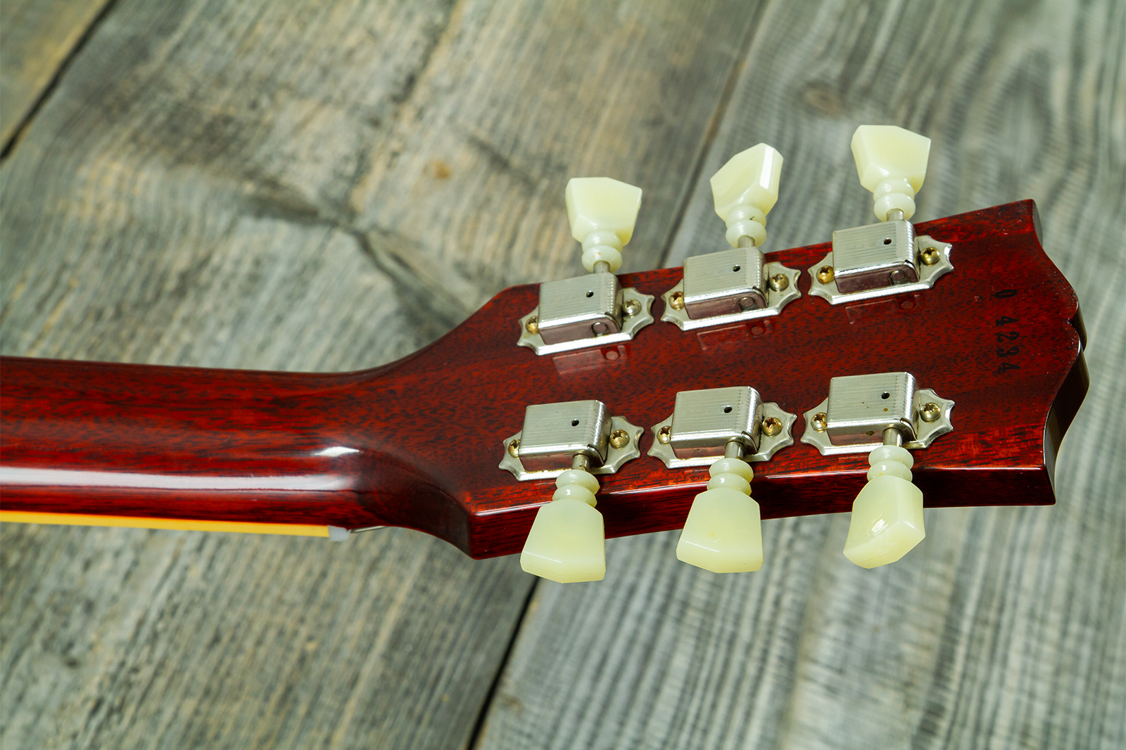 Gibson Custom Shop Les Paul Standard 1960 Reissue 2h Ht Rw #04234 - Vos Tangerine Burst - Guitarra eléctrica de corte único. - Variation 14