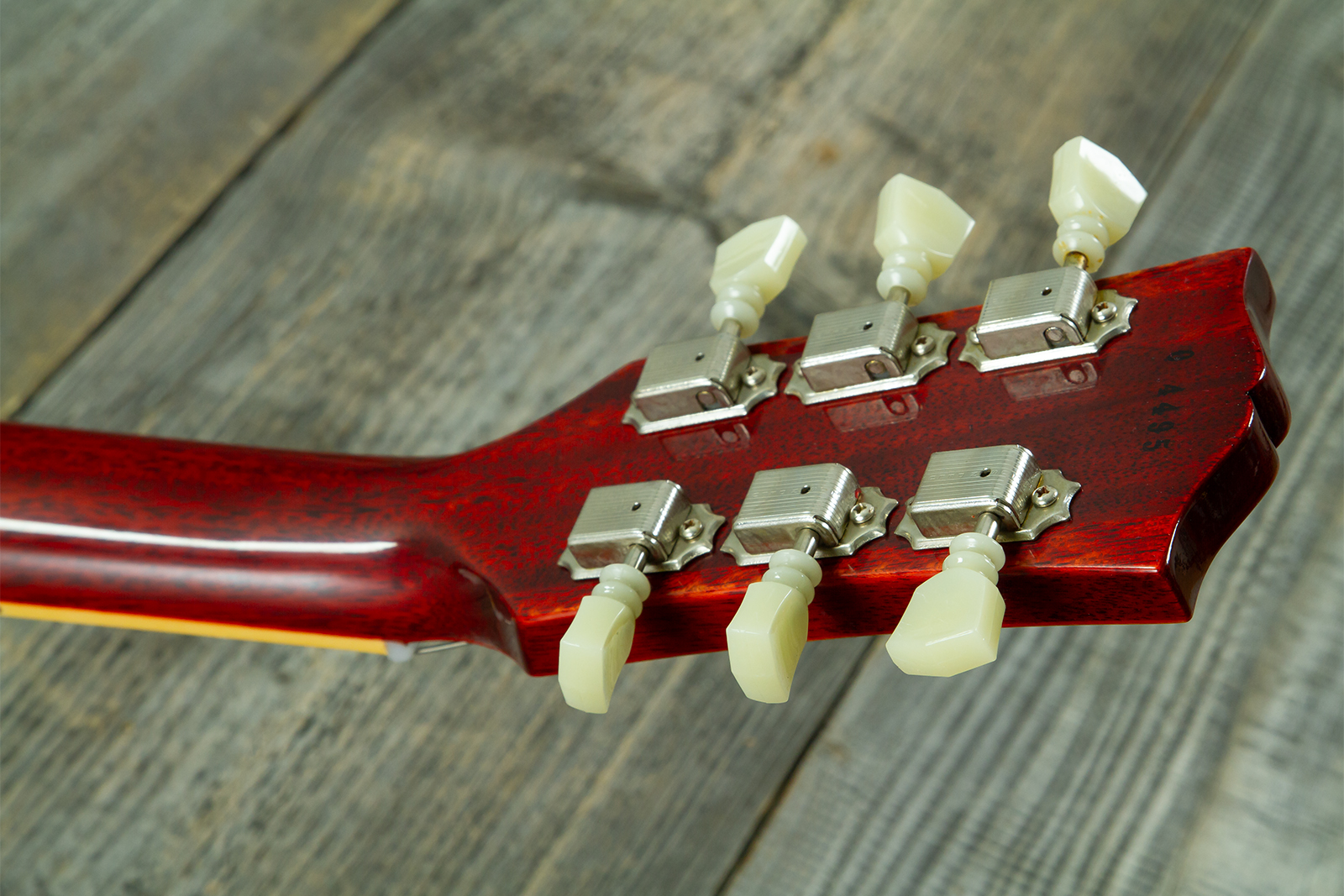 Gibson Custom Shop Les Paul Standard 1960 Reissue 2h Ht Rw #04495 - Vos Tangerine Burst - Guitarra eléctrica de corte único. - Variation 10