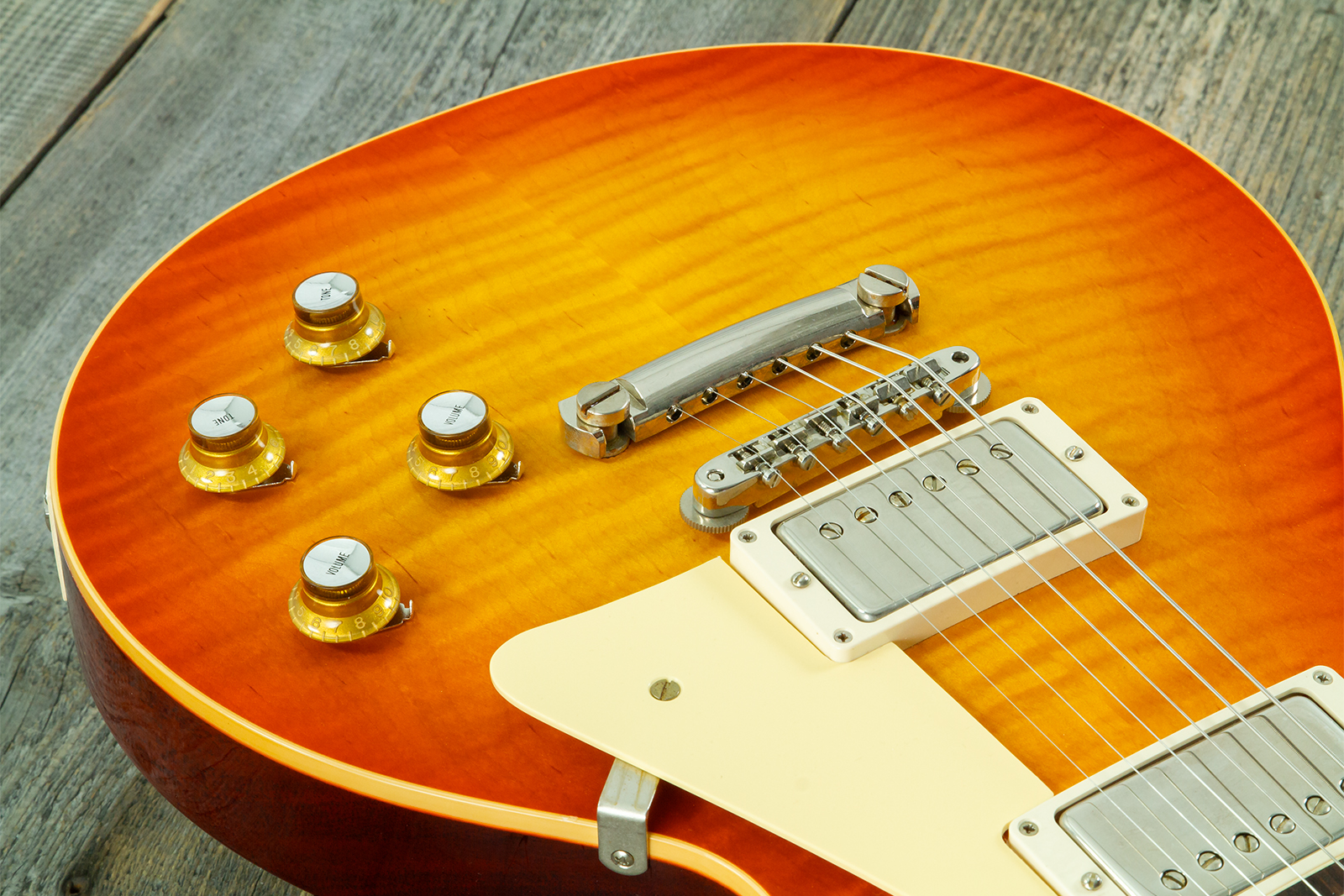 Gibson Custom Shop Les Paul Standard 1960 Reissue 2h Ht Rw #04495 - Vos Tangerine Burst - Guitarra eléctrica de corte único. - Variation 3
