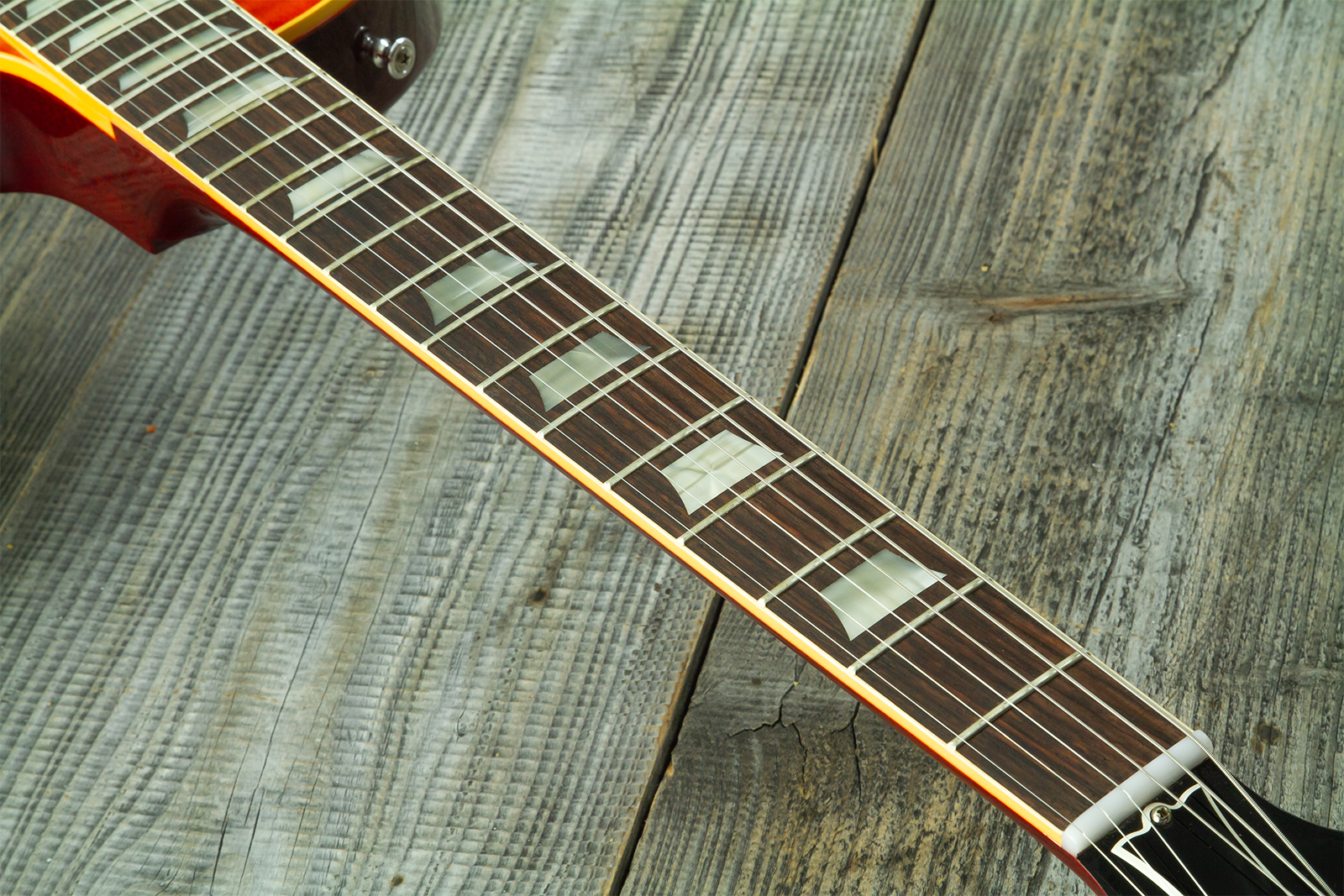 Gibson Custom Shop Les Paul Standard 1960 Reissue 2h Ht Rw #04495 - Vos Tangerine Burst - Guitarra eléctrica de corte único. - Variation 5