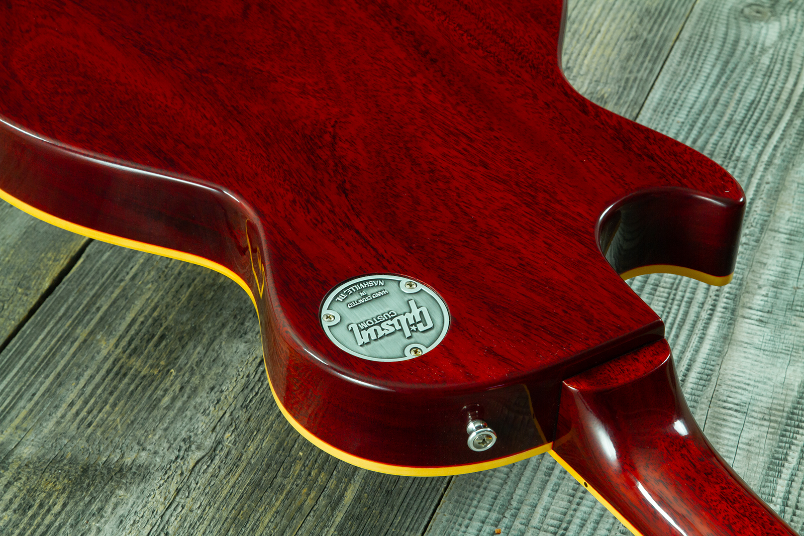 Gibson Custom Shop Les Paul Standard 1960 Reissue 2h Ht Rw #04495 - Vos Tangerine Burst - Guitarra eléctrica de corte único. - Variation 8