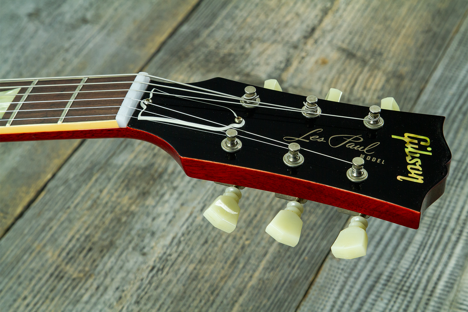Gibson Custom Shop Les Paul Standard 1960 Reissue 2h Ht Rw #04714 - Vos Washed Cherry Sunburst - Guitarra eléctrica de corte único. - Variation 9
