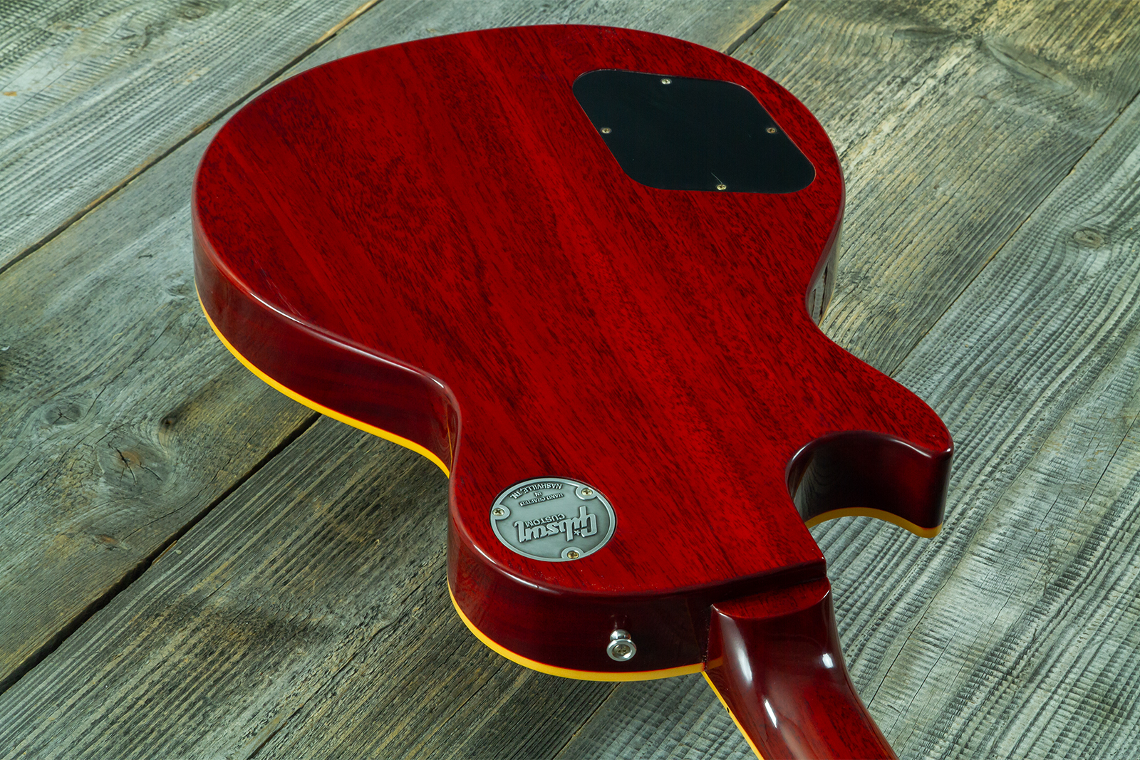 Gibson Custom Shop Les Paul Standard 1960 Reissue 2h Ht Rw #04714 - Vos Washed Cherry Sunburst - Guitarra eléctrica de corte único. - Variation 10