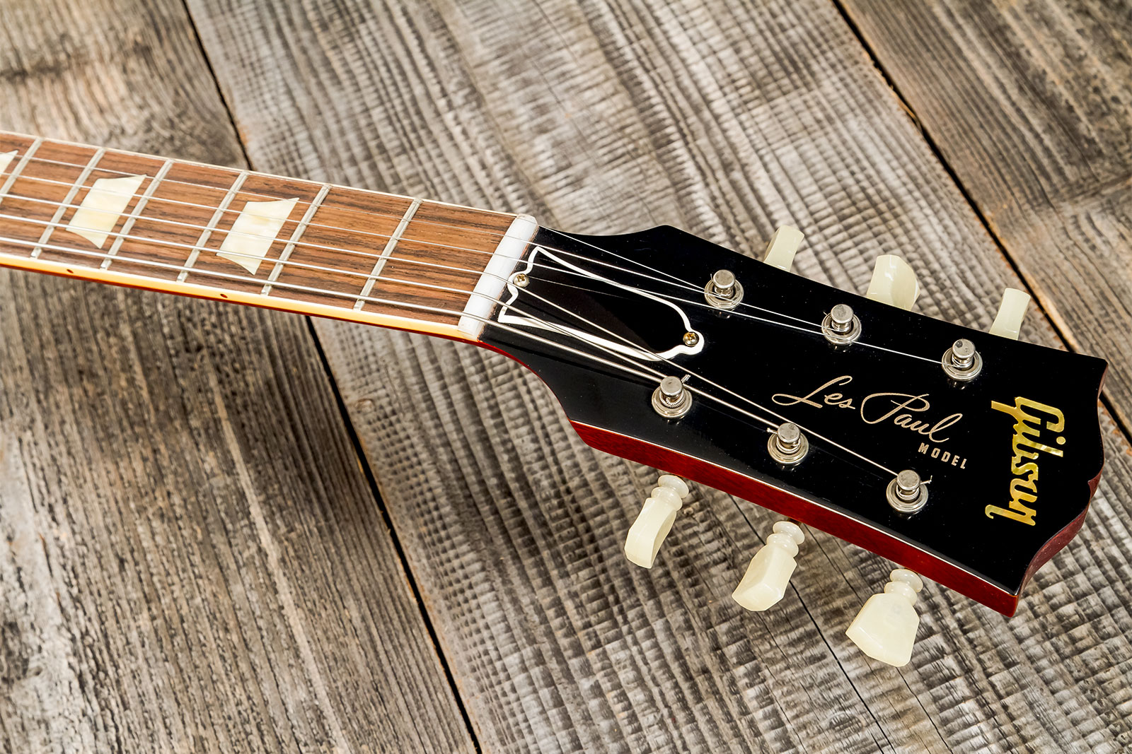 Gibson Custom Shop Les Paul Standard 1960 Reissue Lh Gaucher 2h Ht Rw #09122 - Vos Tangerine Burst - Guitarra electrica para zurdos - Variation 7