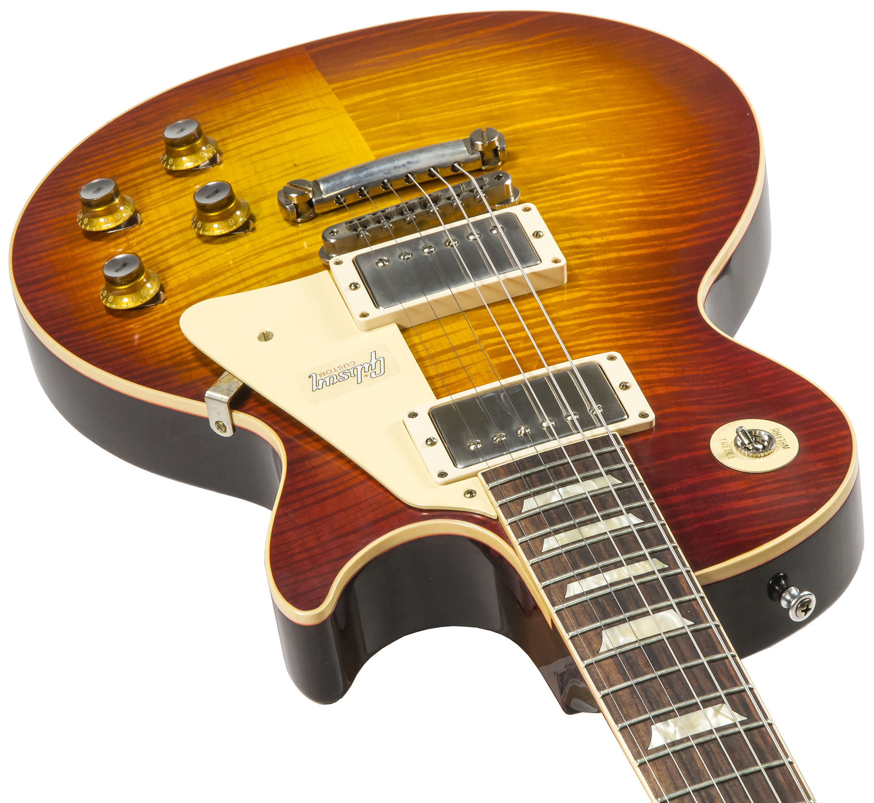 Gibson Custom Shop Les Paul Standard 1960 V2 60th Anniversary 2h Ht Rw - Vos Tomato Soup Burst - Guitarra eléctrica de corte único. - Variation 1