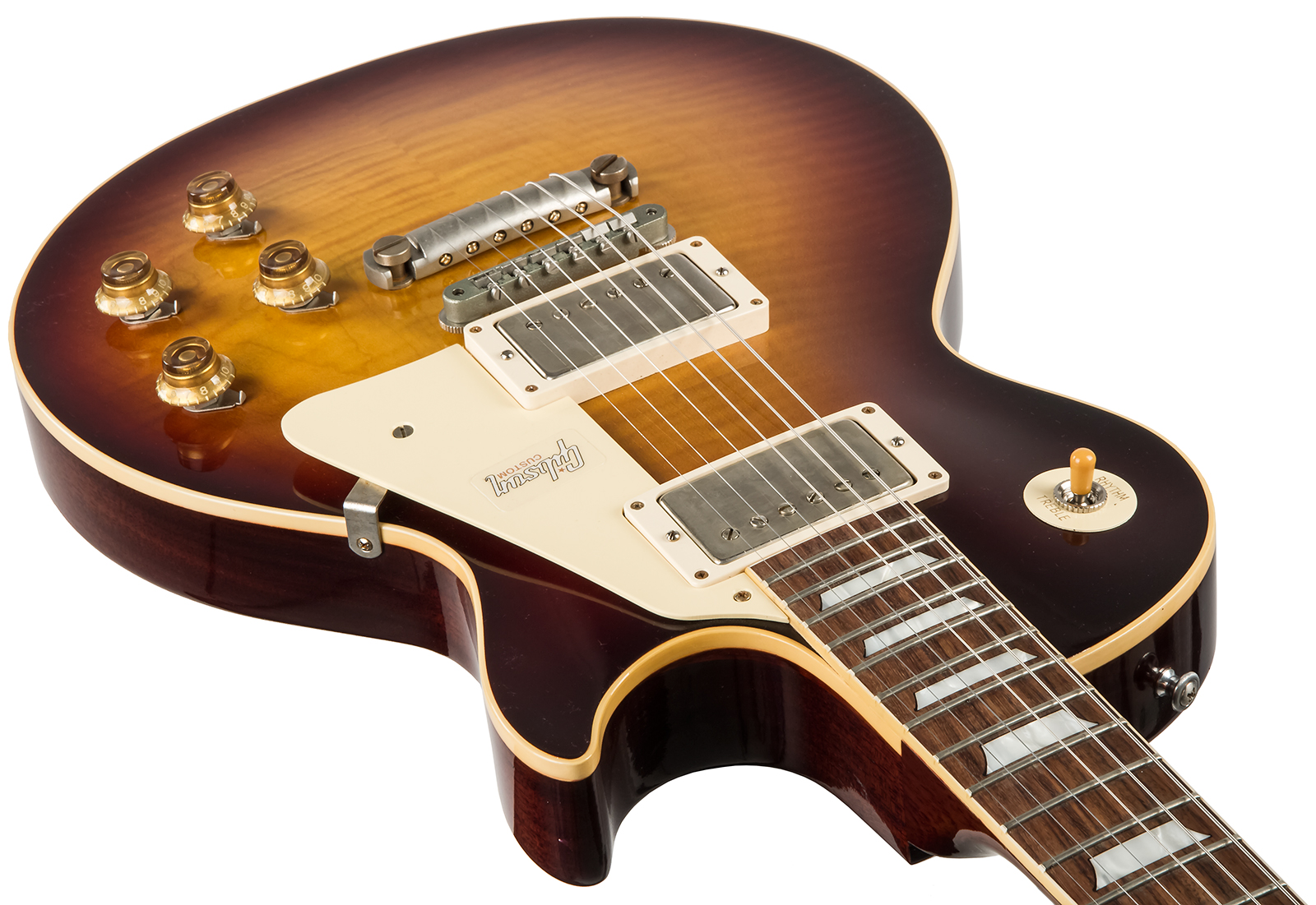 Gibson Custom Shop Les Paul Standard Burstdriver 2h Ht Rw #871301 - Vos Havana Fade - Guitarra eléctrica de corte único. - Variation 2