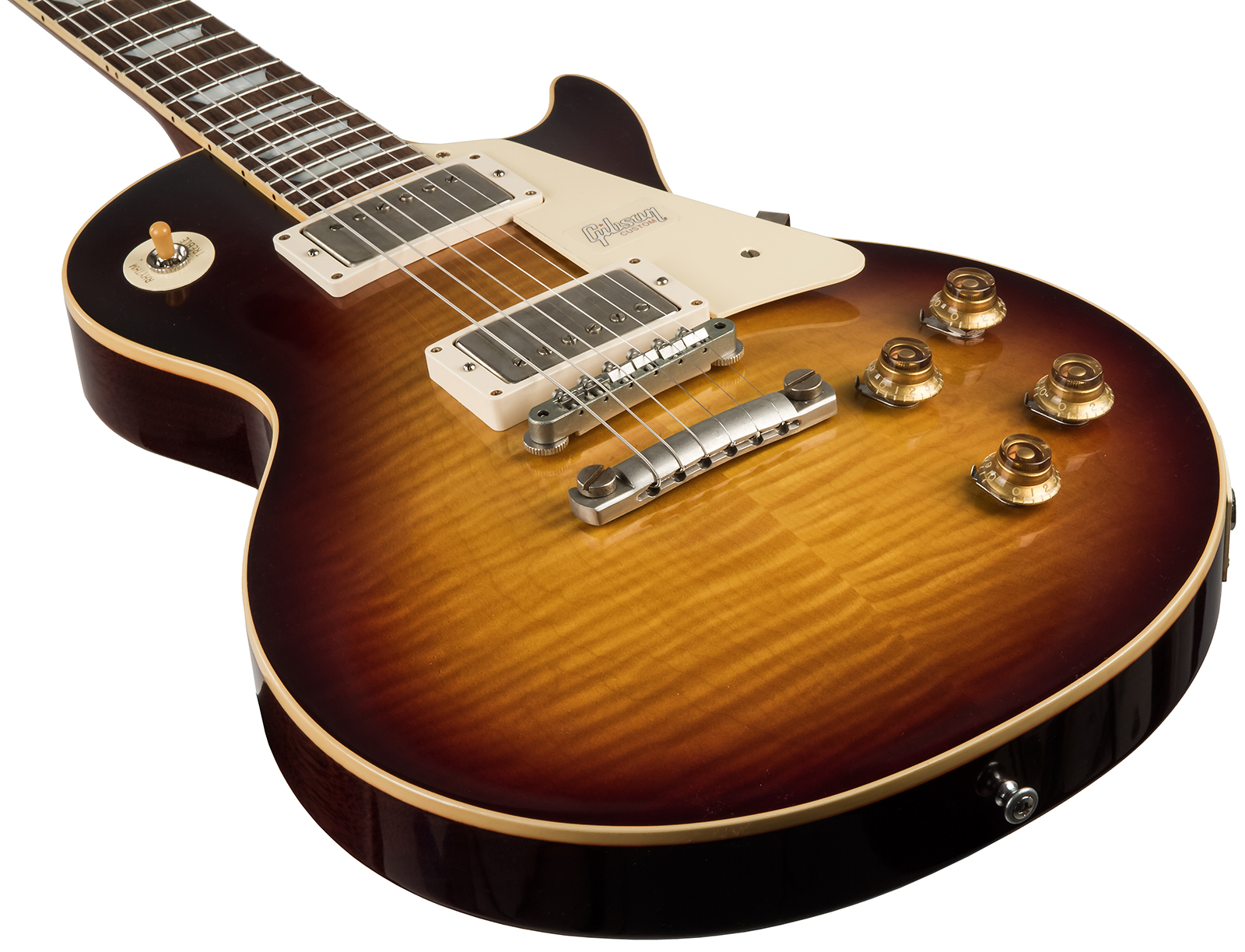 Gibson Custom Shop Les Paul Standard Burstdriver 2h Ht Rw #871301 - Vos Havana Fade - Guitarra eléctrica de corte único. - Variation 3