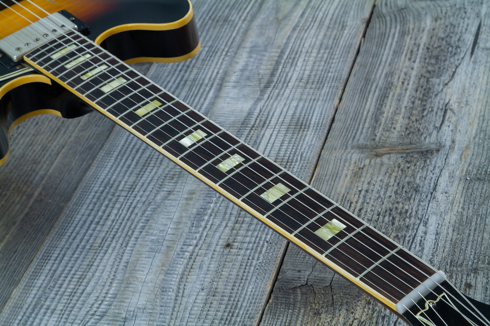 Gibson Custom Shop M2m Es335 1964 Reissue 2h Ht Rw #150092 - Murphy Lab Light Aged Vintage Burst - Guitarra eléctrica semi caja - Variation 5