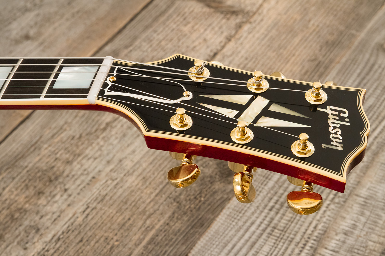 Gibson Custom Shop M2m Es355 1959 Bigsby Custom Made Plate 2h Trem Eb #a950134 - Vos 60s Cherry - Guitarra eléctrica semi caja - Variation 6