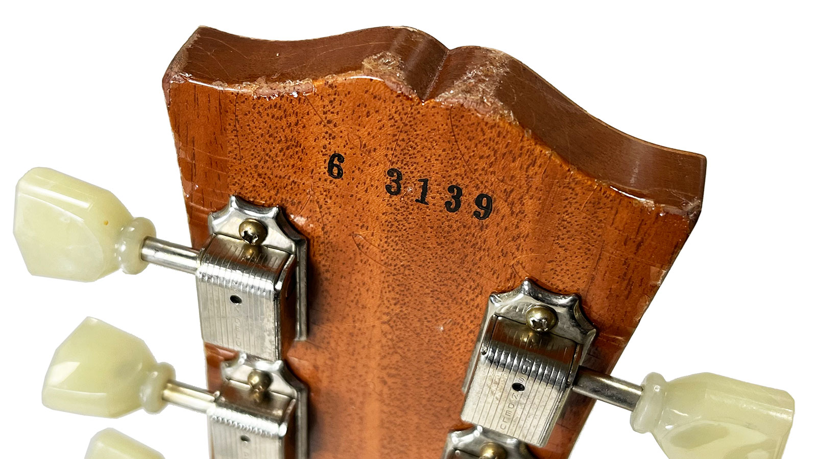 Gibson Custom Shop M2m Les Paul 1956 2h Ht Rw #63139 - Murphy Lab Light Aged Antique Gold - Guitarra eléctrica de corte único. - Variation 5