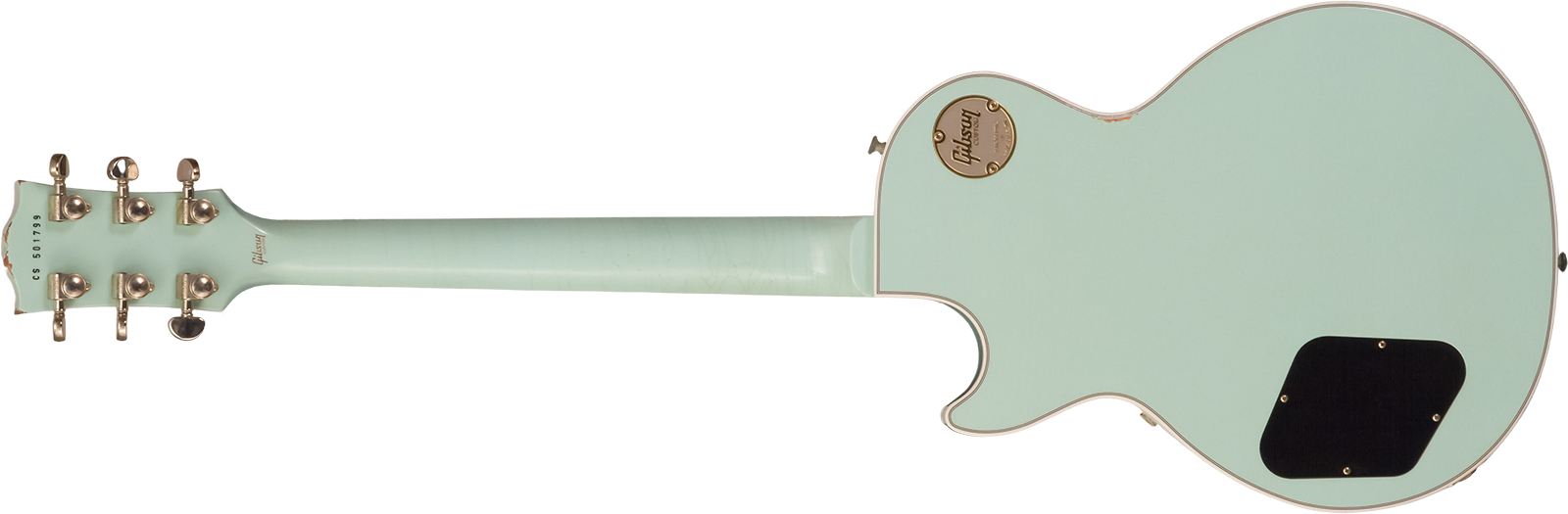 Gibson Custom Shop M2m Les Paul Custom 2h Ht Eb #cs501799 - Murphy Lab Aged Kerry Green - Guitarra eléctrica de corte único. - Variation 1