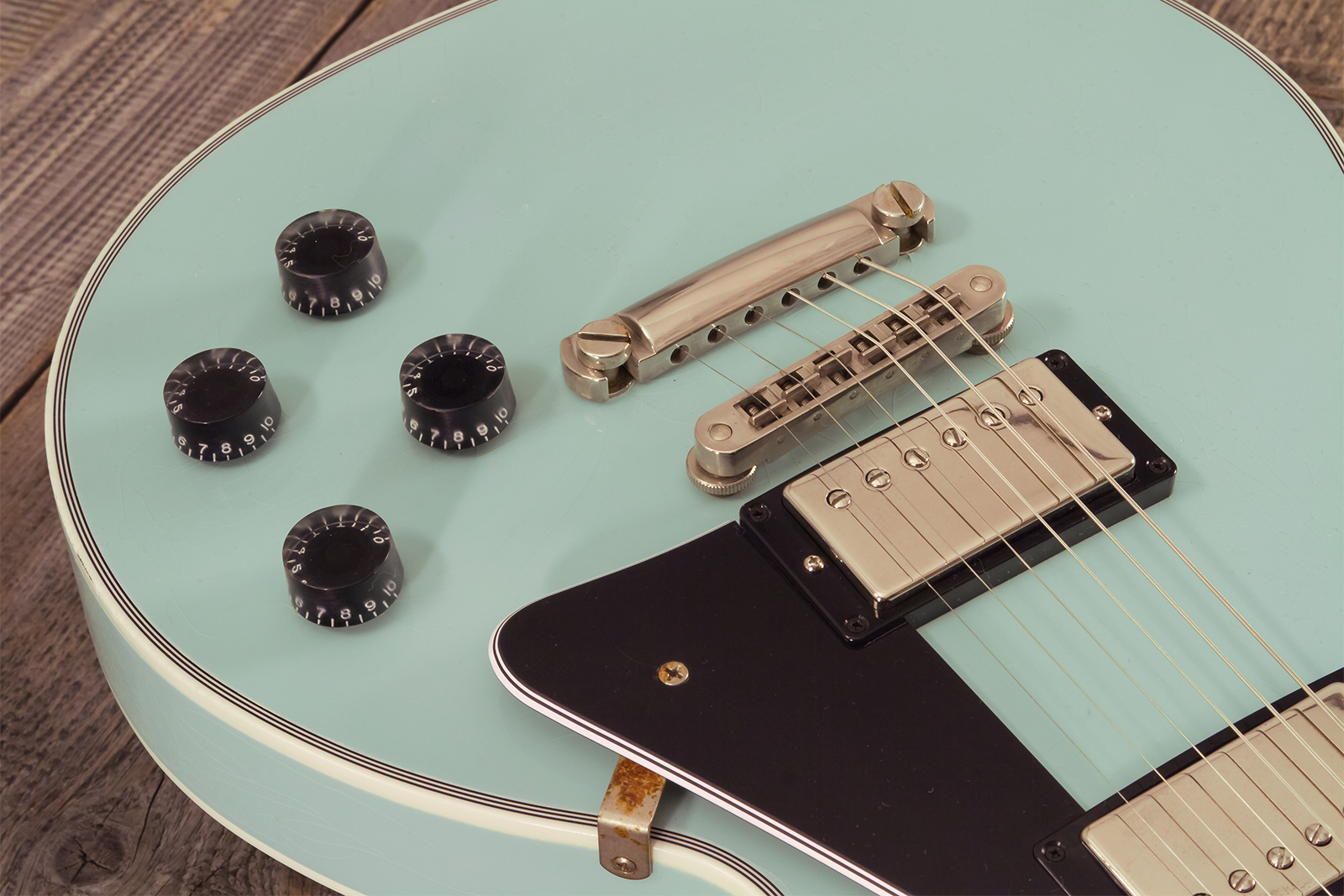 Gibson Custom Shop M2m Les Paul Custom 2h Ht Eb #cs501799 - Murphy Lab Aged Kerry Green - Guitarra eléctrica de corte único. - Variation 3