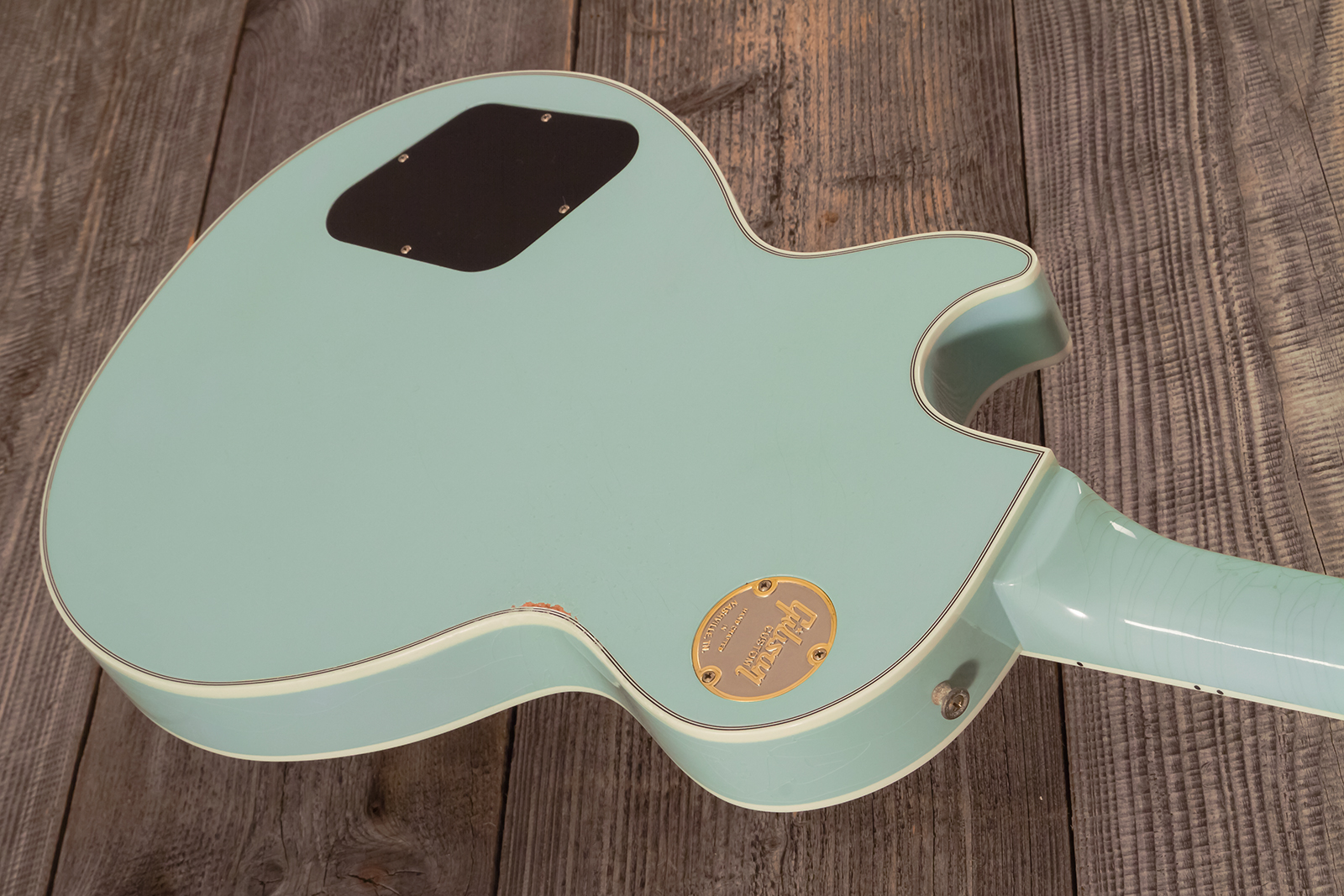 Gibson Custom Shop M2m Les Paul Custom 2h Ht Eb #cs501799 - Murphy Lab Aged Kerry Green - Guitarra eléctrica de corte único. - Variation 7