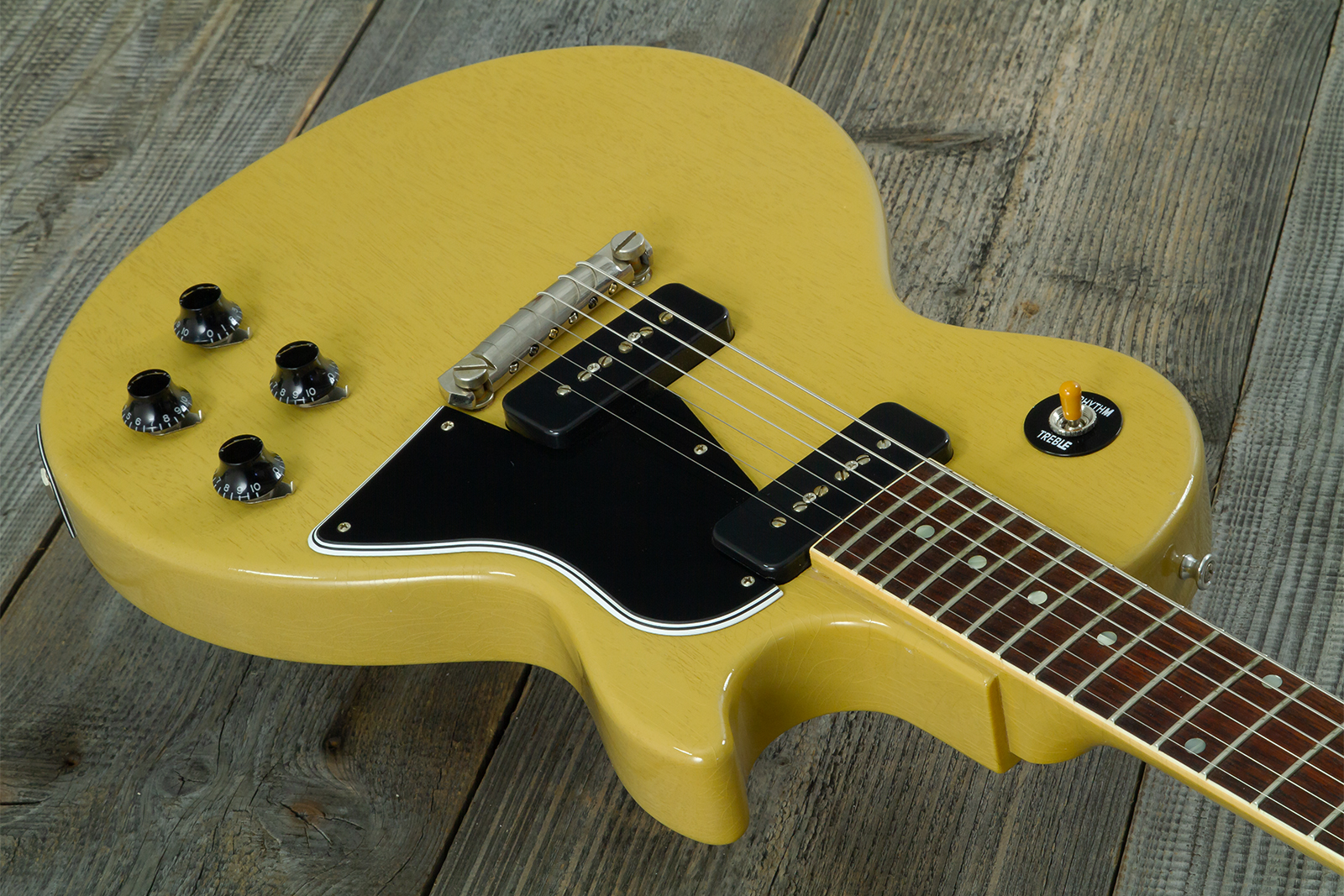 Gibson Custom Shop M2m Les Paul Special 1957 Single Cut Reissue P90 Ht Rw #70554 - Light Aged Tv - Guitarra eléctrica de corte único. - Variation 10