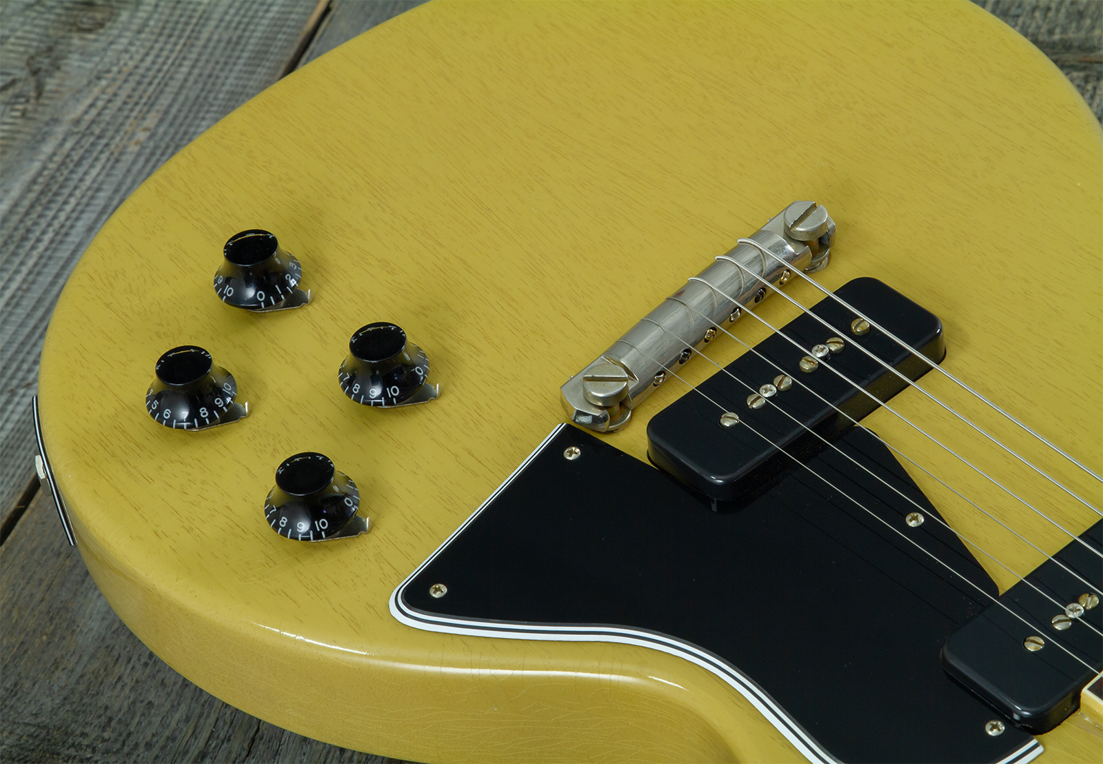 Gibson Custom Shop M2m Les Paul Special 1957 Single Cut Reissue P90 Ht Rw #70554 - Light Aged Tv - Guitarra eléctrica de corte único. - Variation 11