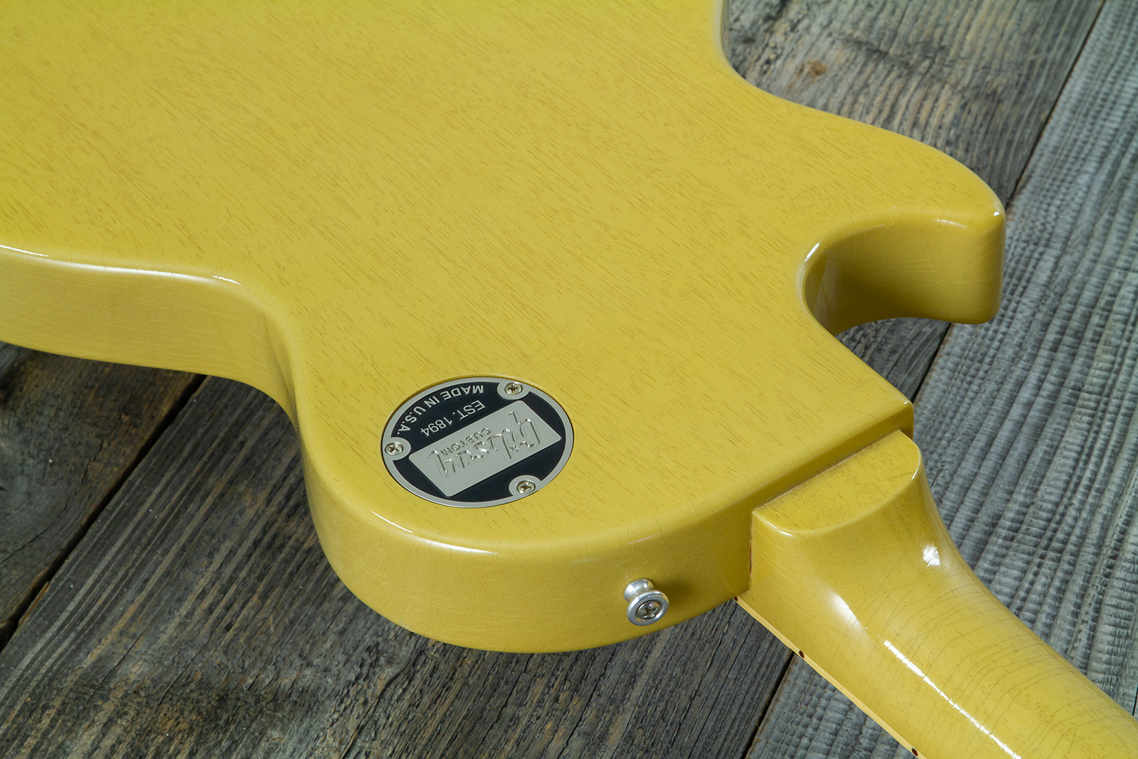 Gibson Custom Shop M2m Les Paul Special 1957 Single Cut Reissue P90 Ht Rw #70554 - Light Aged Tv - Guitarra eléctrica de corte único. - Variation 16