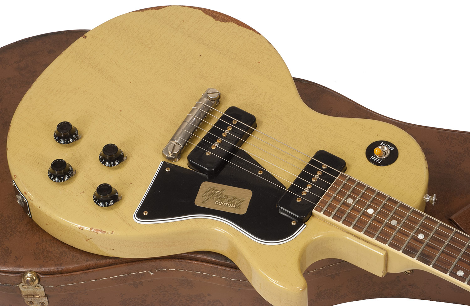 Gibson Custom Shop M2m  Les Paul Special 1960 Single Cut 2p90 Ht Rw - Heavy Aged Tv Yellow - Guitarra eléctrica de corte único. - Variation 1