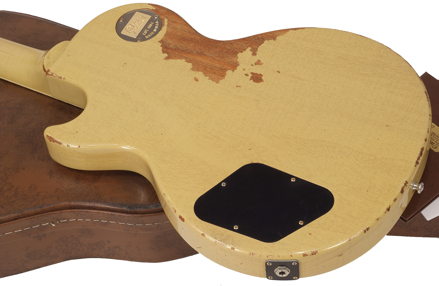 Gibson Custom Shop M2m  Les Paul Special 1960 Single Cut 2p90 Ht Rw - Heavy Aged Tv Yellow - Guitarra eléctrica de corte único. - Variation 3