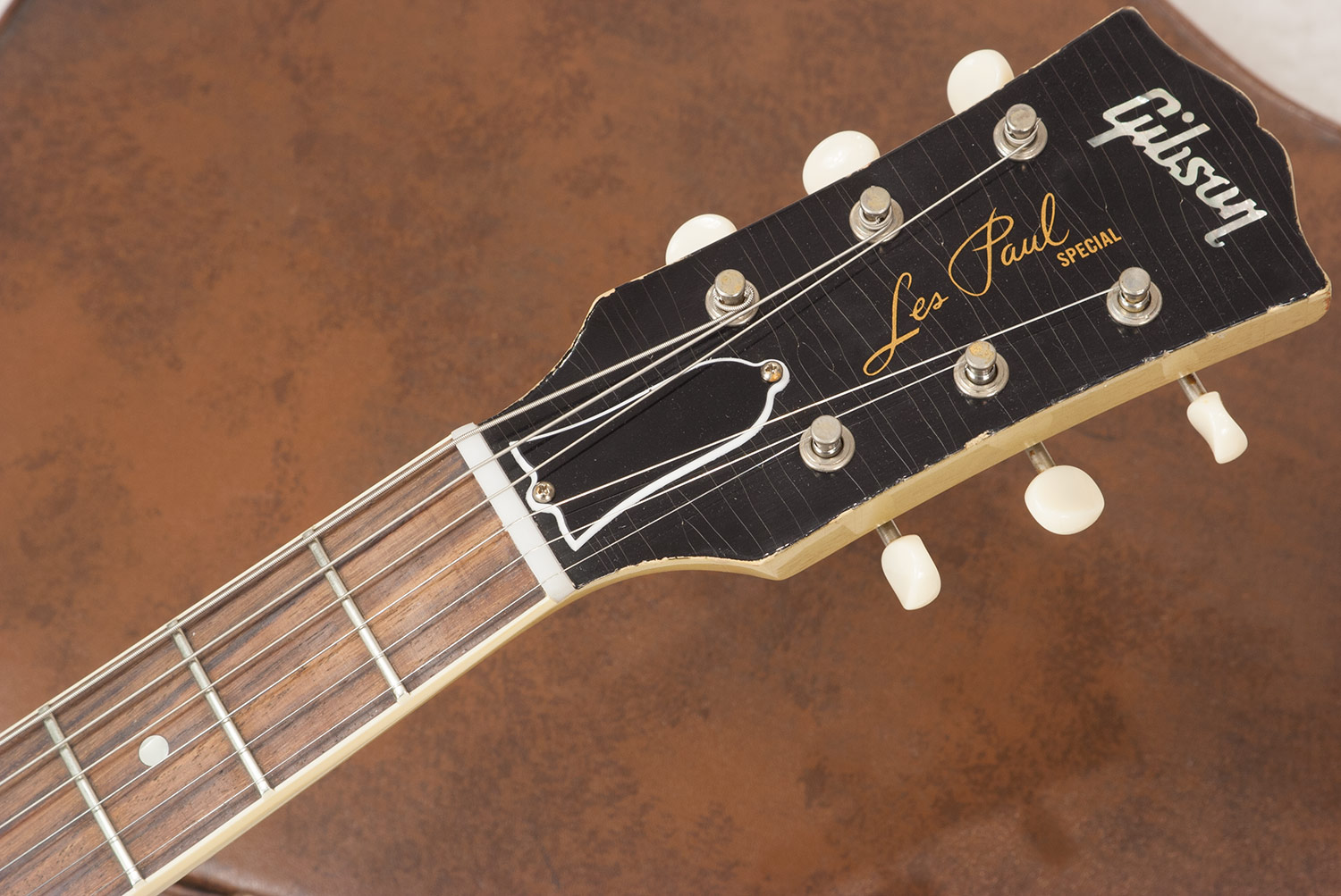 Gibson Custom Shop M2m  Les Paul Special 1960 Single Cut 2p90 Ht Rw - Heavy Aged Tv Yellow - Guitarra eléctrica de corte único. - Variation 4