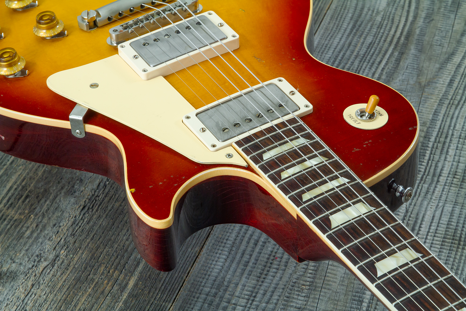 Gibson Custom Shop M2m Les Paul Standard 1958 2h Ht Rw #80780 - Heavy Aged '58 Burst - Guitarra eléctrica de corte único. - Variation 10
