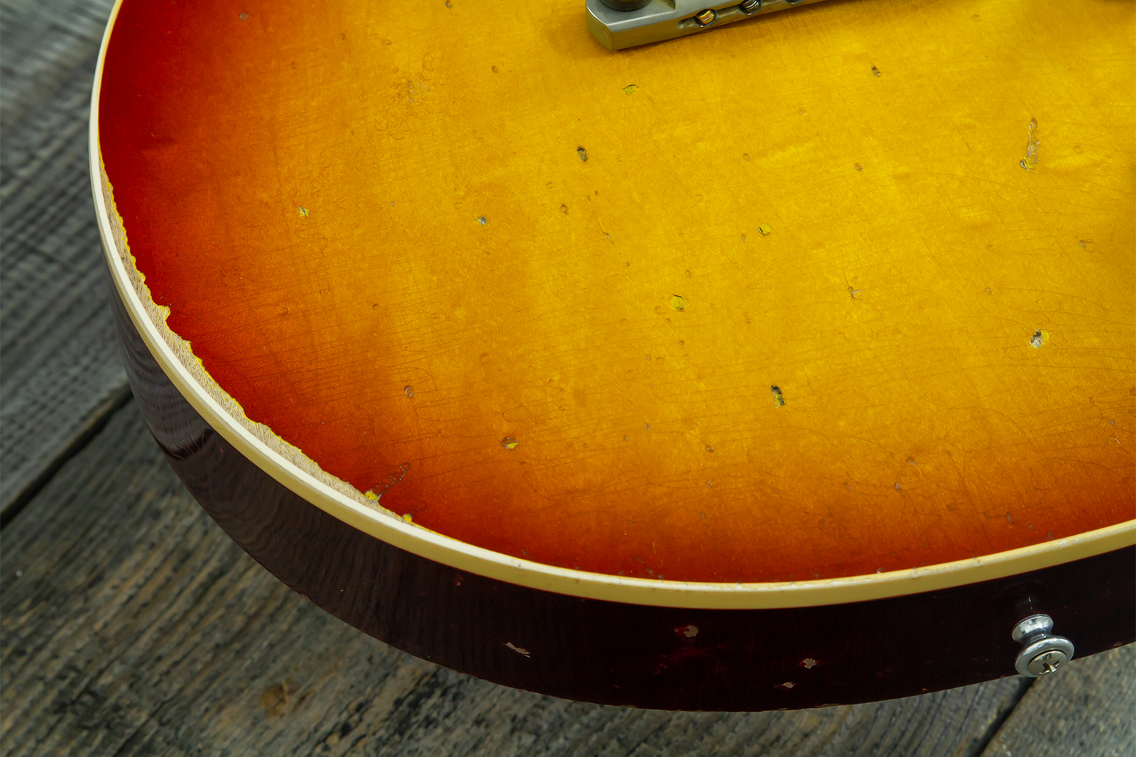 Gibson Custom Shop M2m Les Paul Standard 1958 2h Ht Rw #80780 - Heavy Aged '58 Burst - Guitarra eléctrica de corte único. - Variation 11