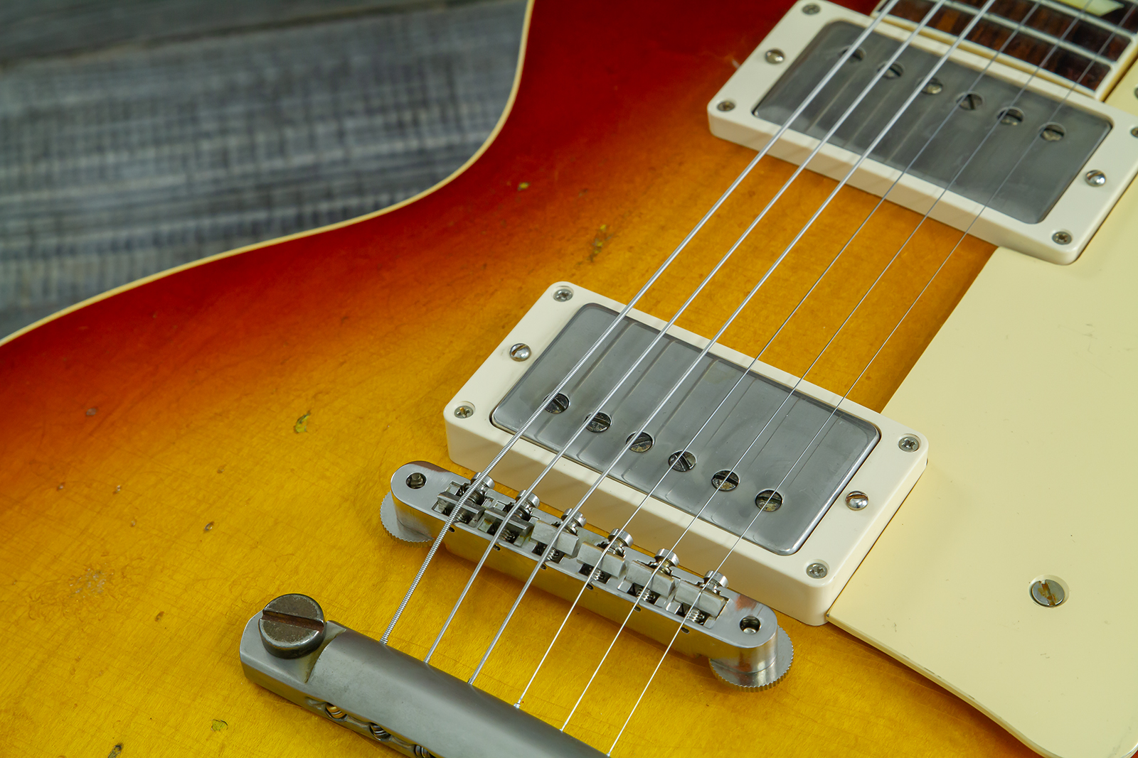 Gibson Custom Shop M2m Les Paul Standard 1958 2h Ht Rw #80780 - Heavy Aged '58 Burst - Guitarra eléctrica de corte único. - Variation 12
