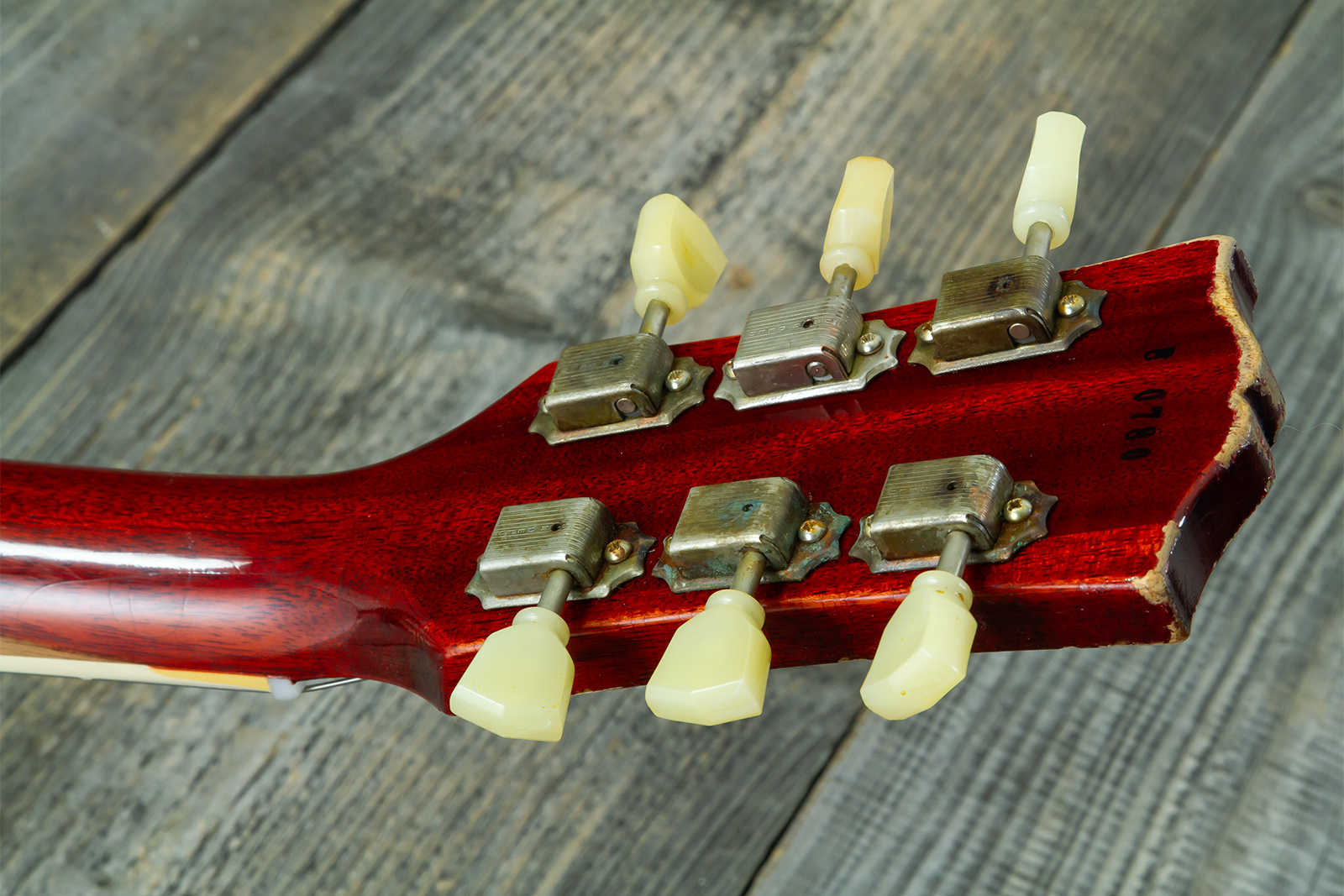 Gibson Custom Shop M2m Les Paul Standard 1958 2h Ht Rw #80780 - Heavy Aged '58 Burst - Guitarra eléctrica de corte único. - Variation 20