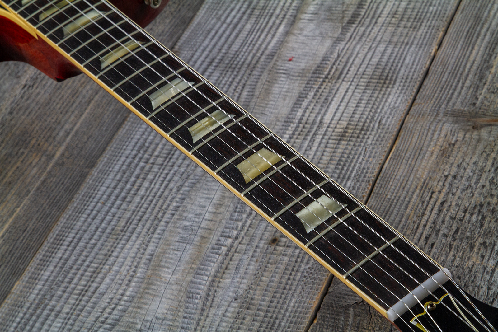 Gibson Custom Shop M2m Les Paul Standard 1958 2h Ht Rw #85546 - Murphy Lab Light Aged Ebony O. Gold - Guitarra eléctrica de corte único. - Variation 5