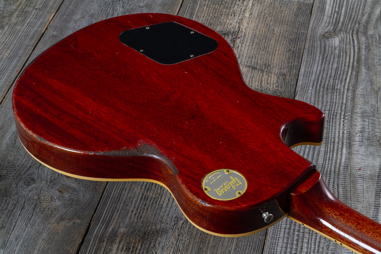 Gibson Custom Shop M2m Les Paul Standard 1958 2h Ht Rw #85546 - Murphy Lab Light Aged Ebony O. Gold - Guitarra eléctrica de corte único. - Variation 8