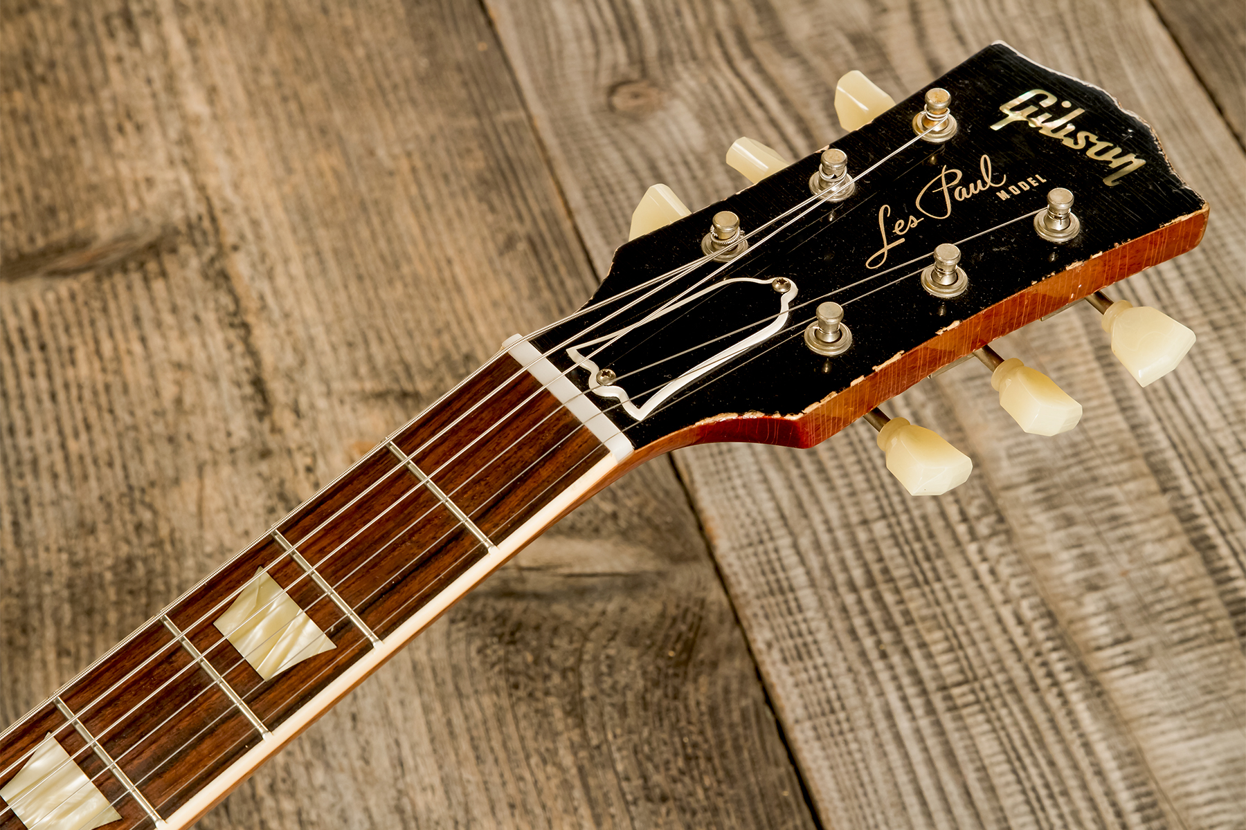 Gibson Custom Shop M2m Les Paul Standard 1958 2h Ht Rw #891404 - Heavy Aged '58 Burst - Guitarra eléctrica de corte único. - Variation 9