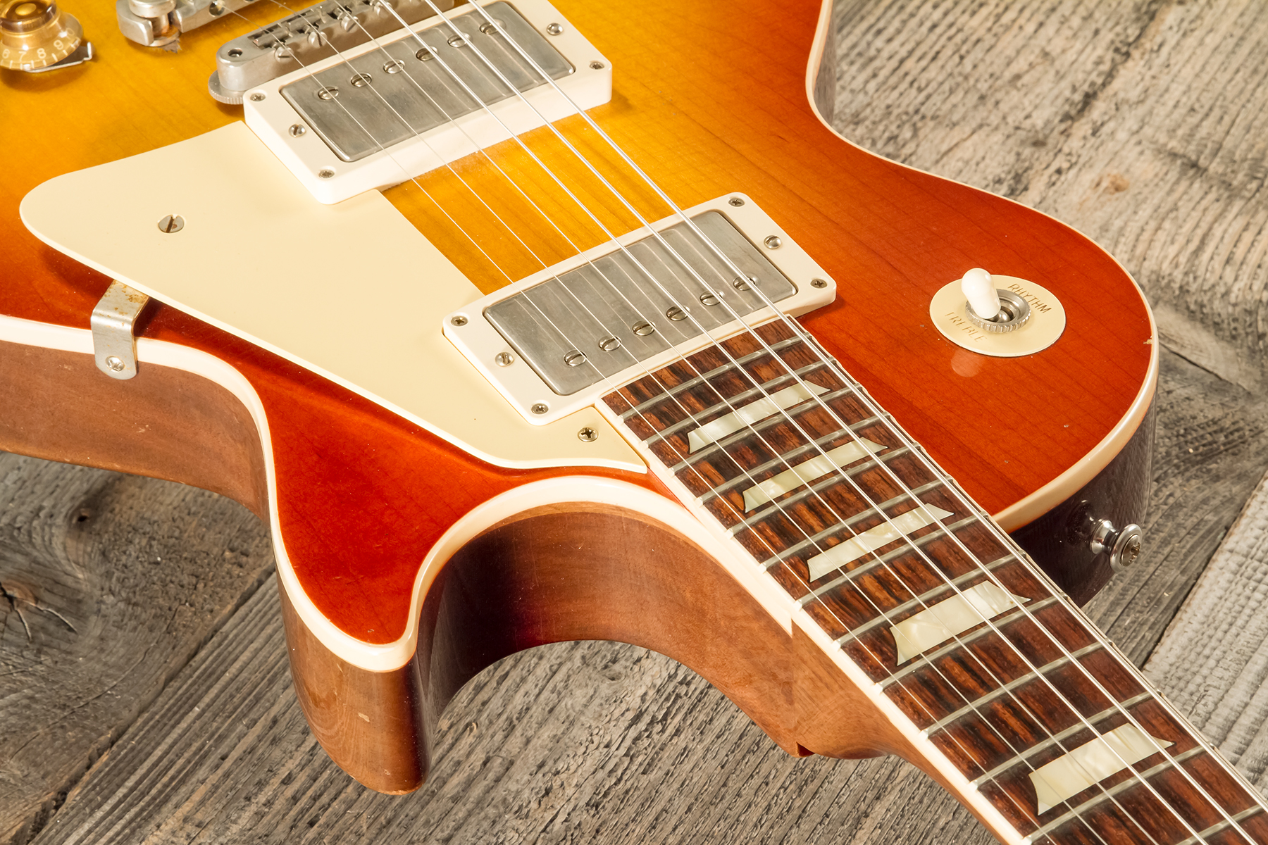 Gibson Custom Shop M2m Les Paul Standard 1958 2h Ht Rw #891404 - Heavy Aged '58 Burst - Guitarra eléctrica de corte único. - Variation 4