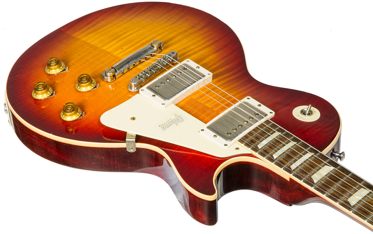 Gibson Custom Shop M2m Les Paul Standard 1958 2h Ht Rw #89889 - Aged Vintage Cherry Burst - Guitarra eléctrica de corte único. - Variation 2