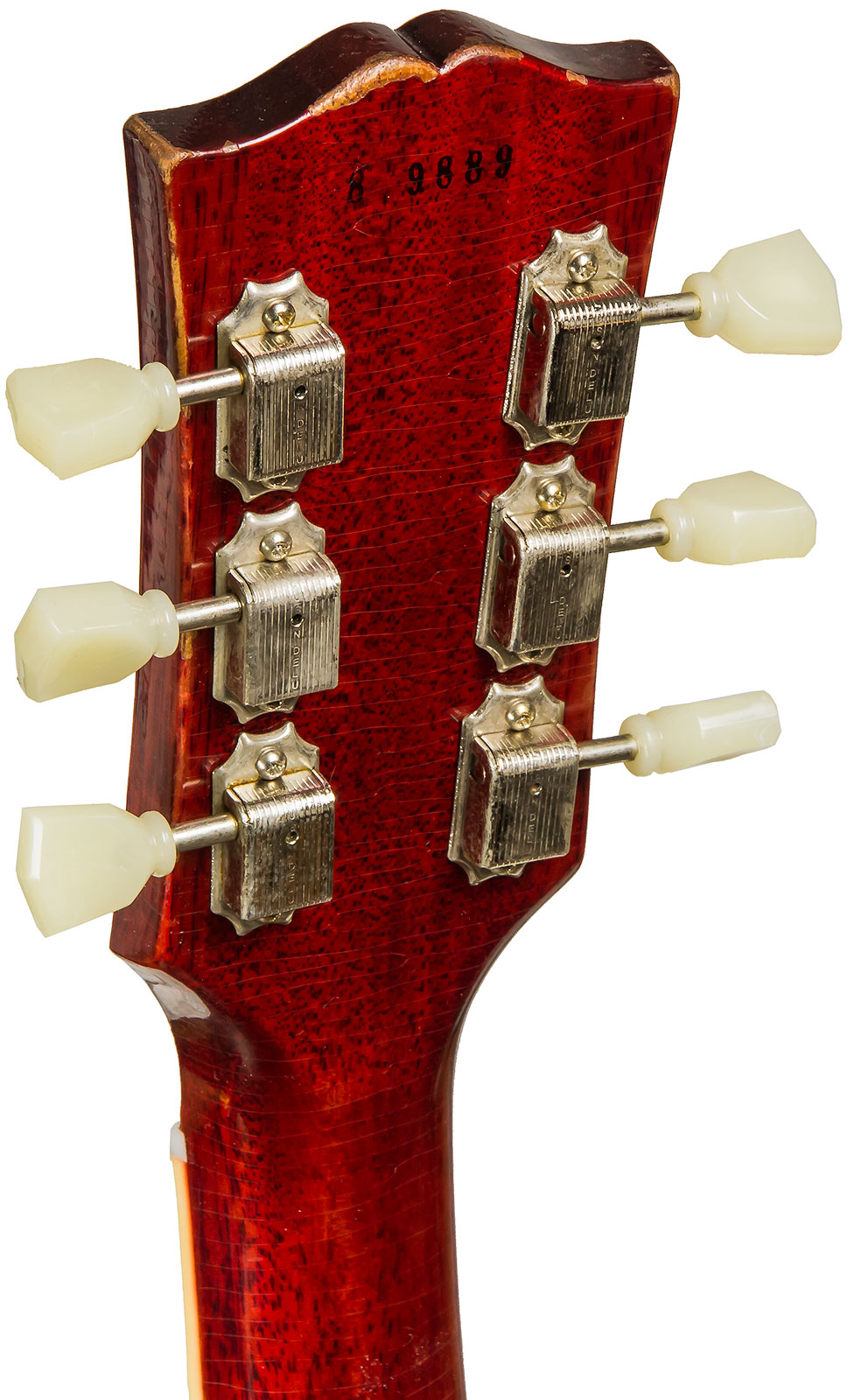 Gibson Custom Shop M2m Les Paul Standard 1958 2h Ht Rw #89889 - Aged Vintage Cherry Burst - Guitarra eléctrica de corte único. - Variation 4