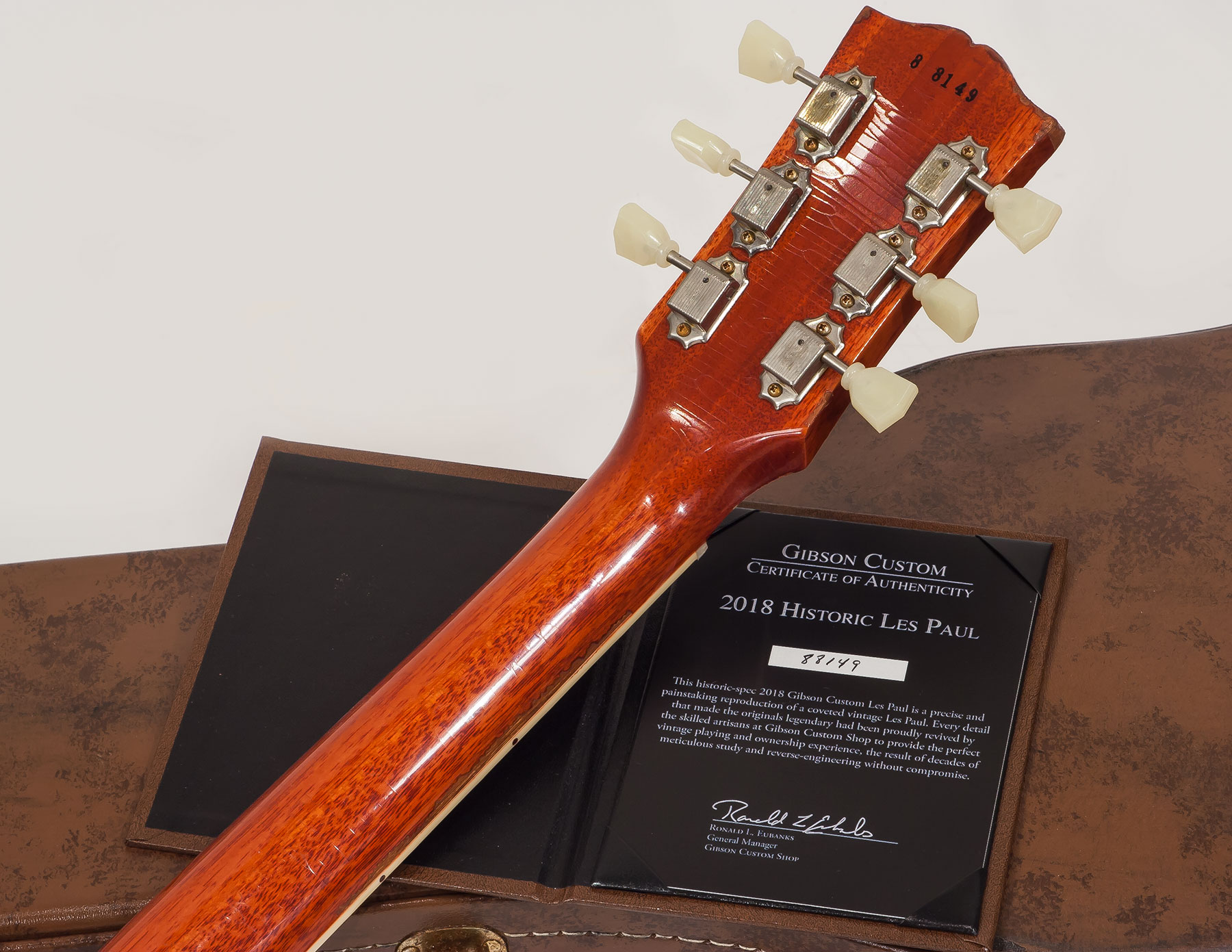 Gibson Custom Shop M2m Les Paul Standard 1958 2h Ht Rw #88149 - Heavy Aged Kentucky Bourbon Fade - Guitarra eléctrica de corte único. - Variation 5