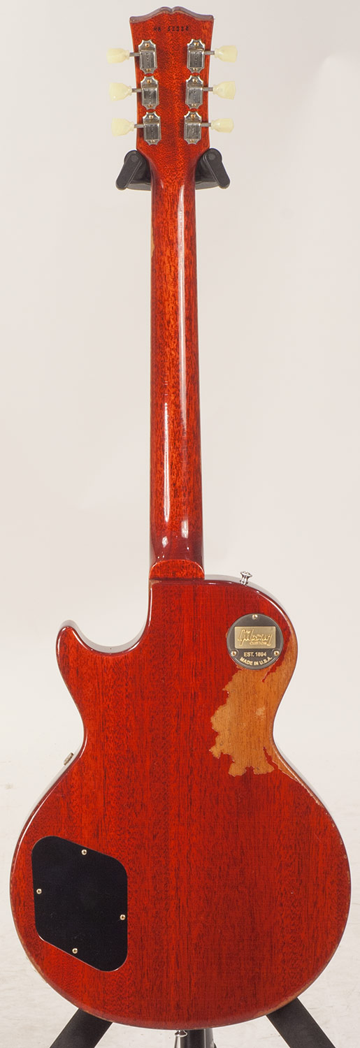 Gibson Custom Shop M2m Les Paul Standard 1958 2h Ht Rw #r862322 - Aged Bourbon Burst - Guitarra eléctrica de corte único. - Variation 1