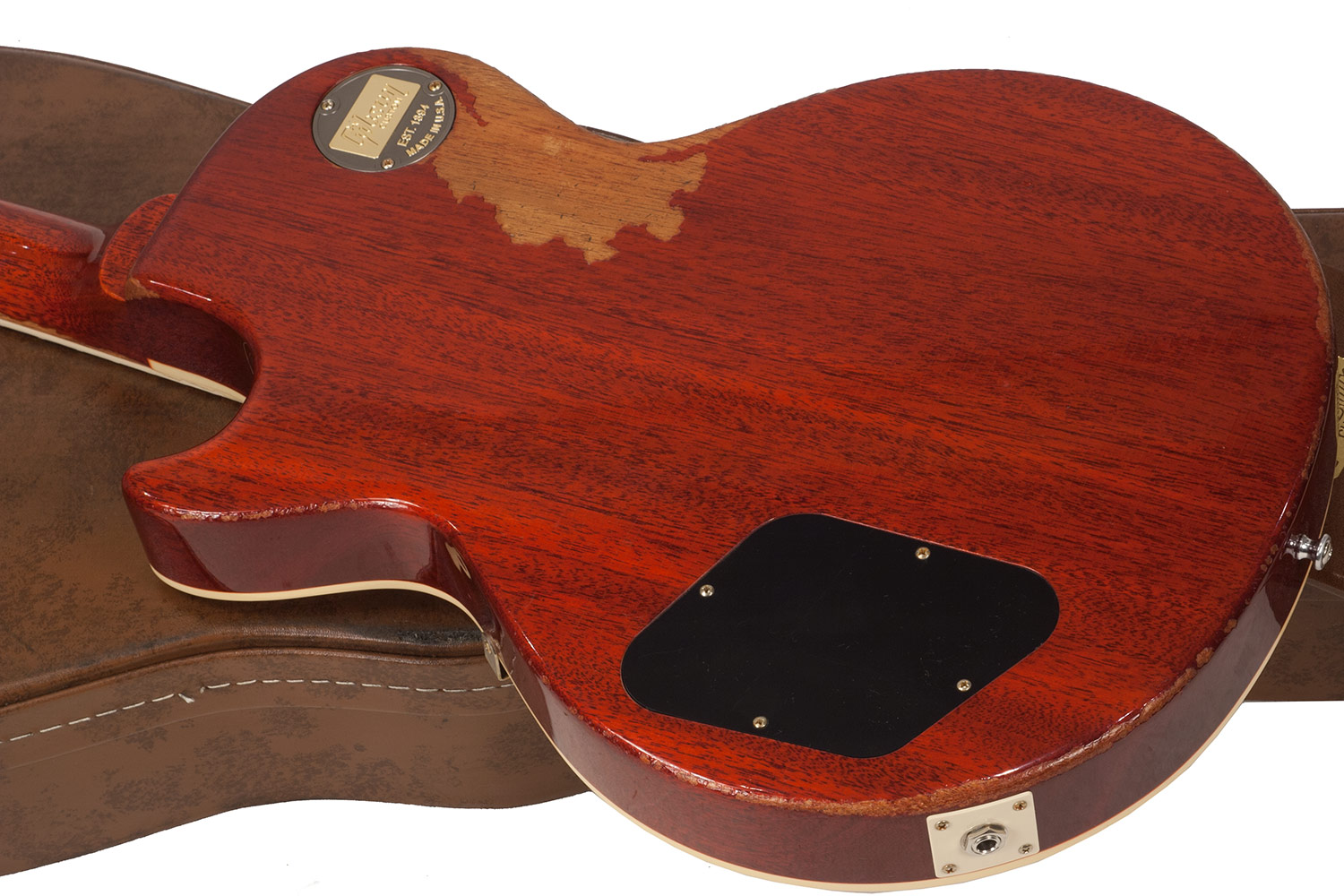 Gibson Custom Shop M2m Les Paul Standard 1958 2h Ht Rw #r862322 - Aged Bourbon Burst - Guitarra eléctrica de corte único. - Variation 5
