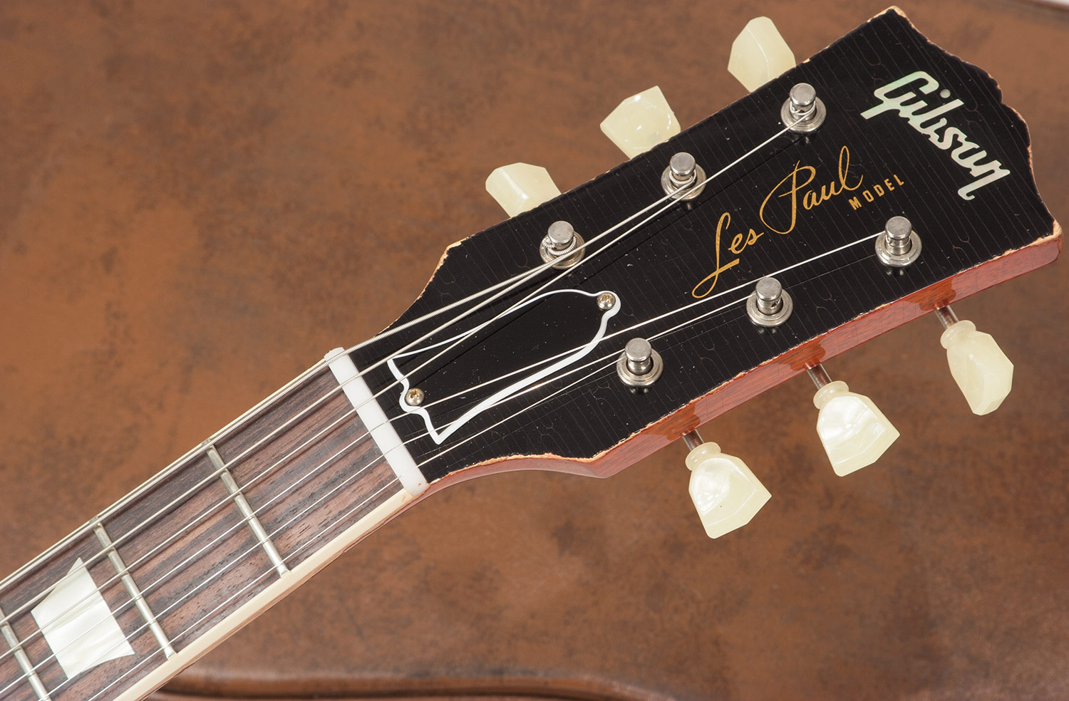 Gibson Custom Shop M2m Les Paul Standard 1958 2h Ht Rw #r862322 - Aged Bourbon Burst - Guitarra eléctrica de corte único. - Variation 6