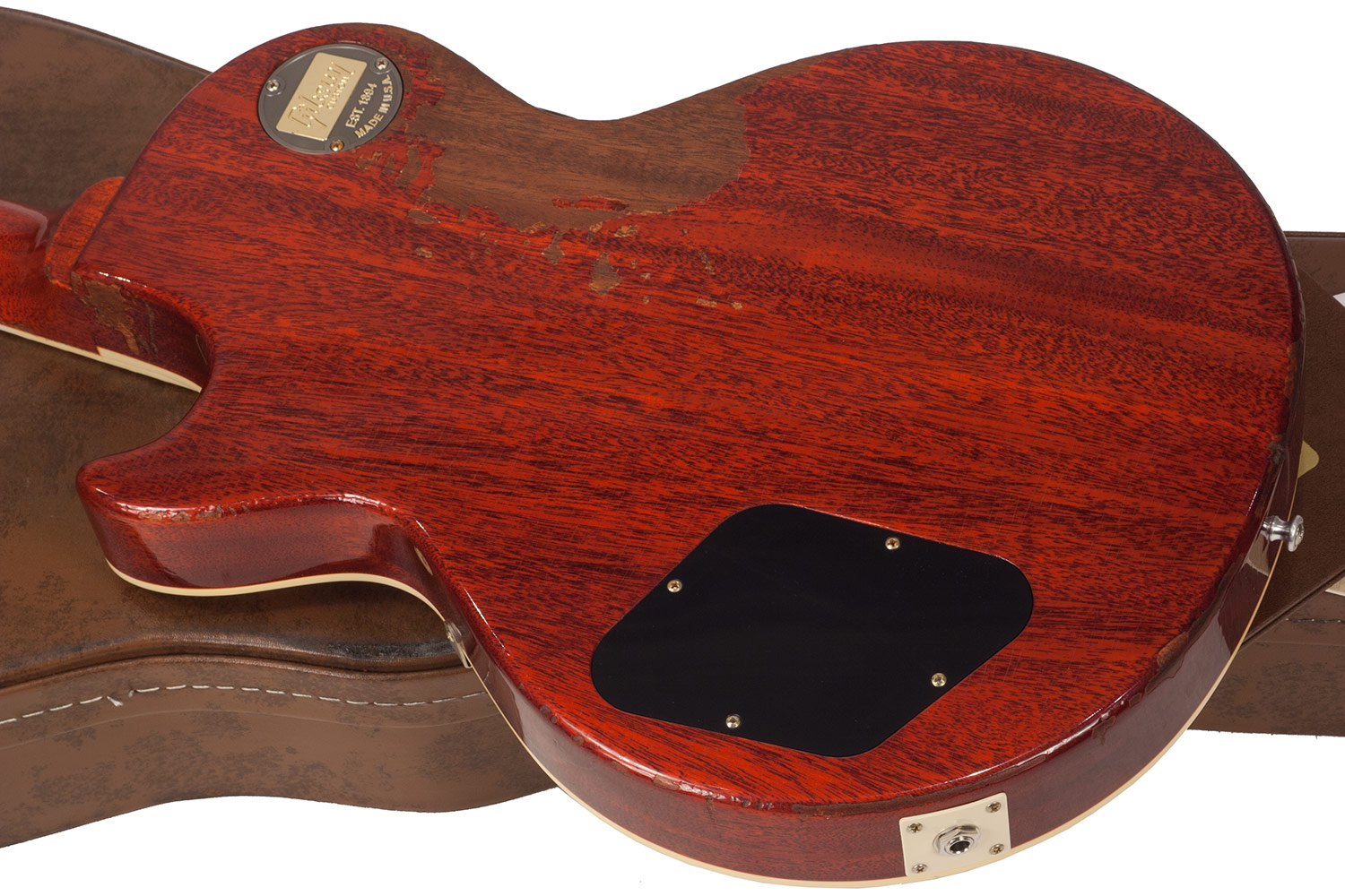Gibson Custom Shop M2m Les Paul Standard 1958 2h Ht Rw #r862323 - Aged Kindred Burst Fade - Guitarra eléctrica de corte único. - Variation 4